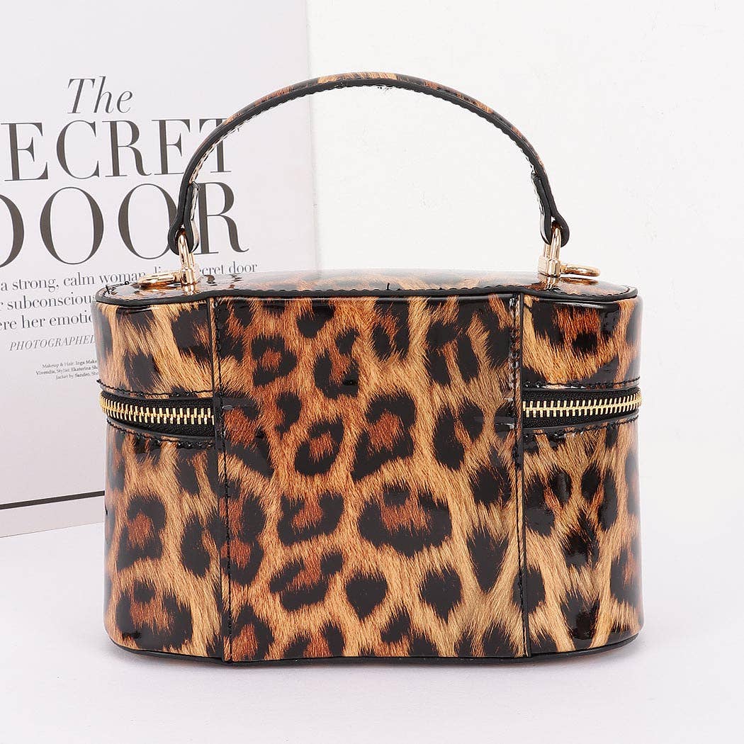 Leopard Patent Leather Mini Bag
