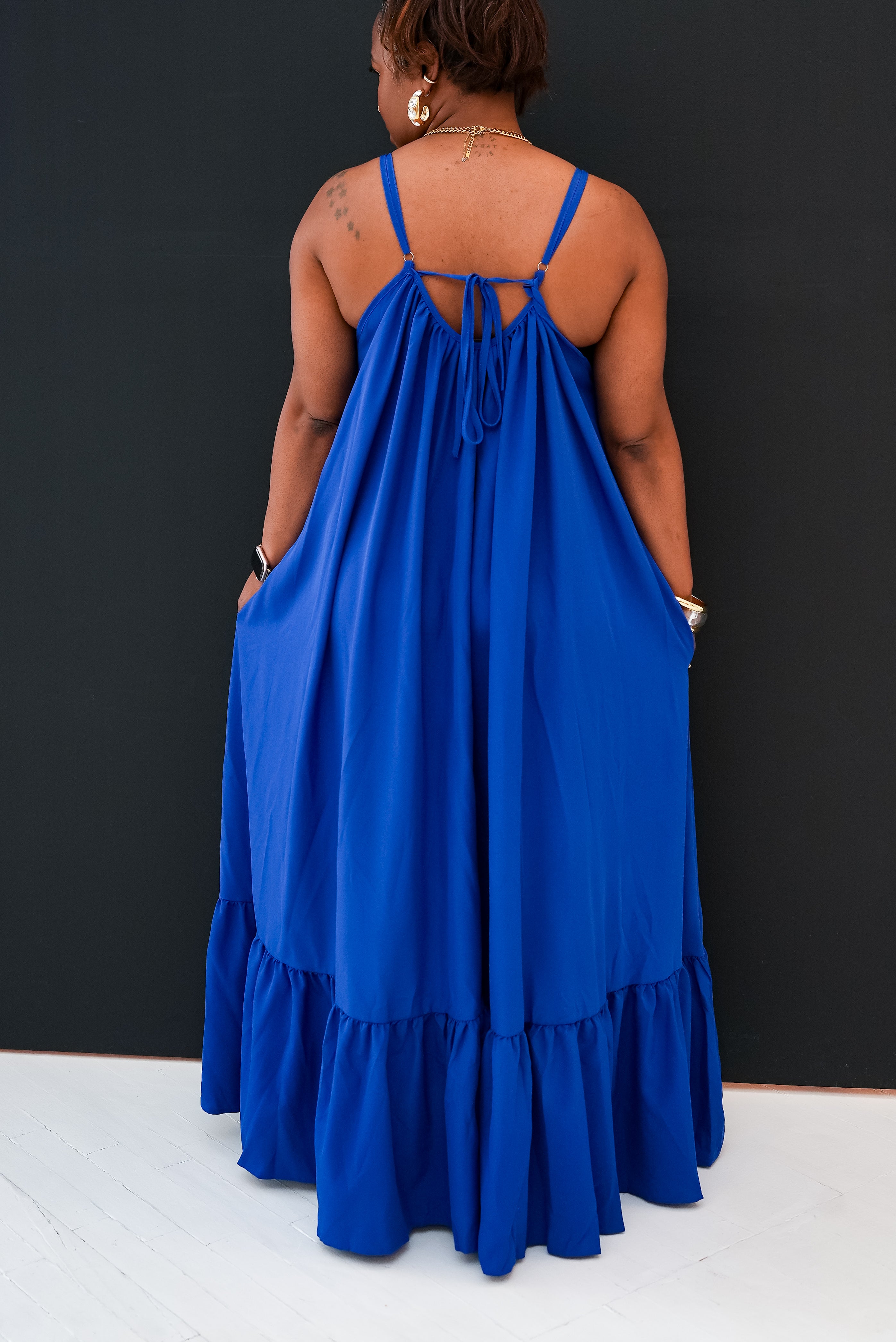 Royal Blue Flow Maxi Dress