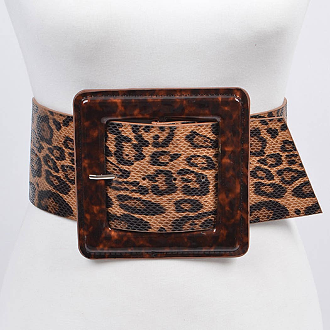 Iconic Leopard Print Belt