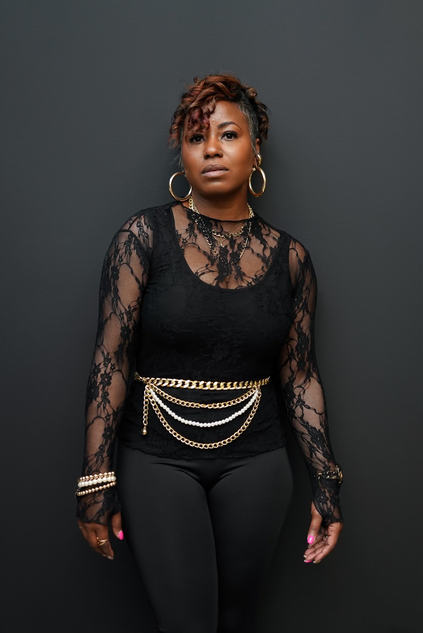 Sheer Temptation Lace Top (Black)