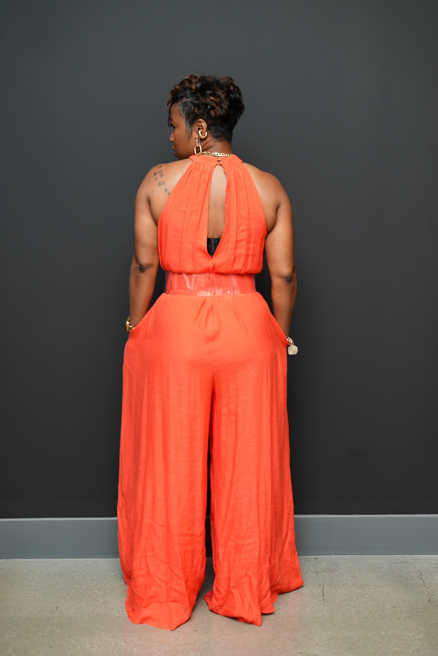 Jet Setter Jumpsuit (Orange)