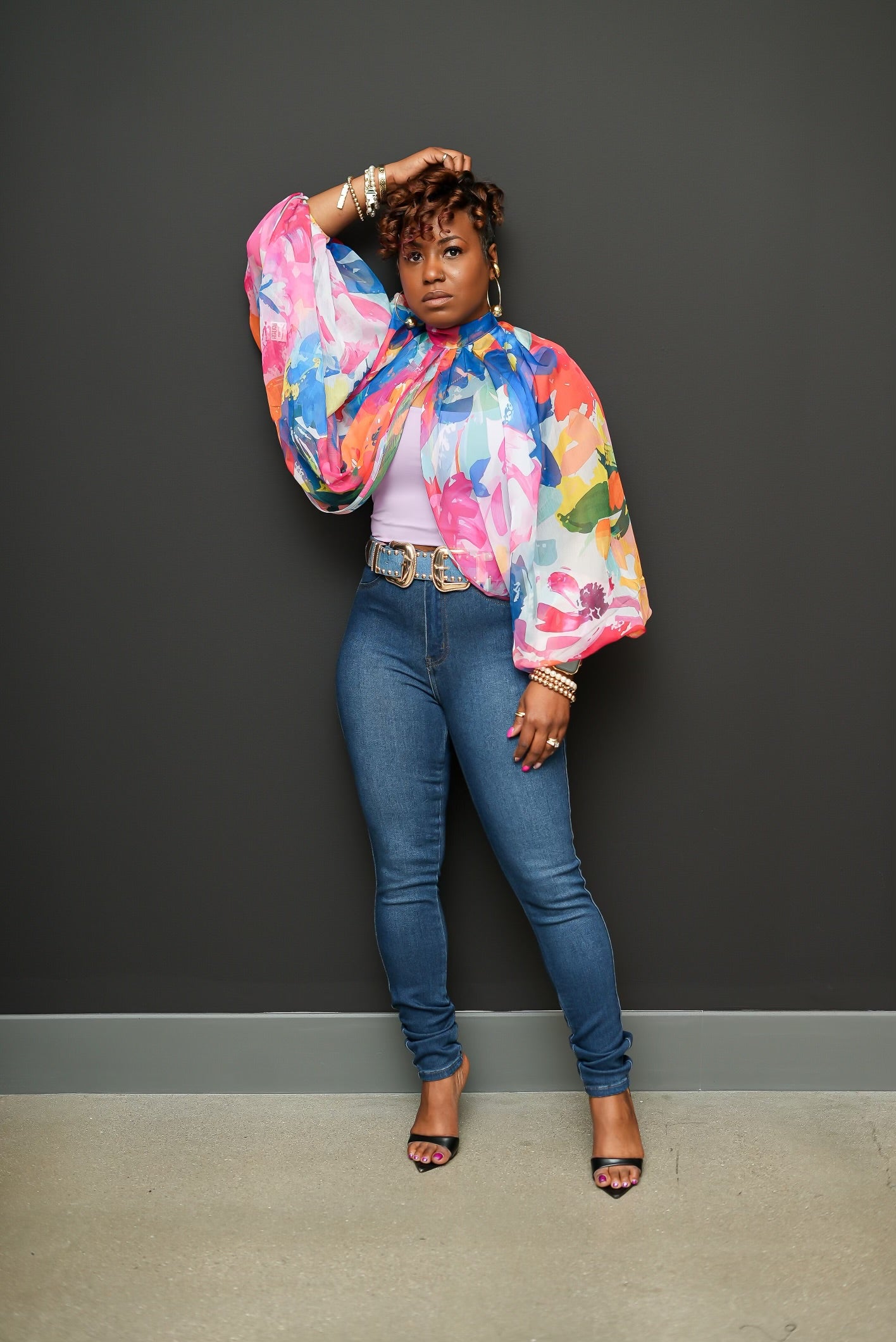 Summer Bouquet Sheer Shirt