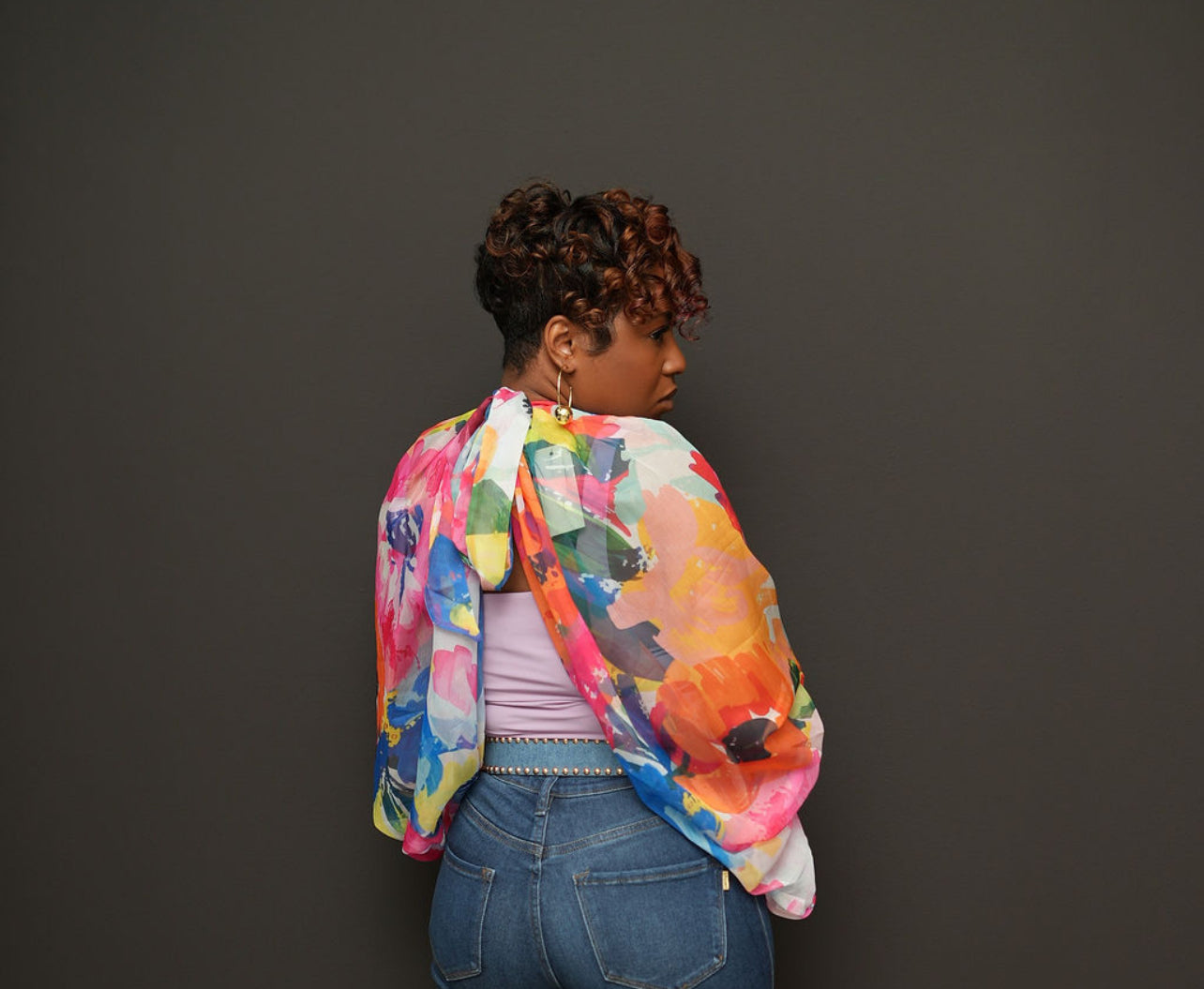 Summer Bouquet Sheer Shirt