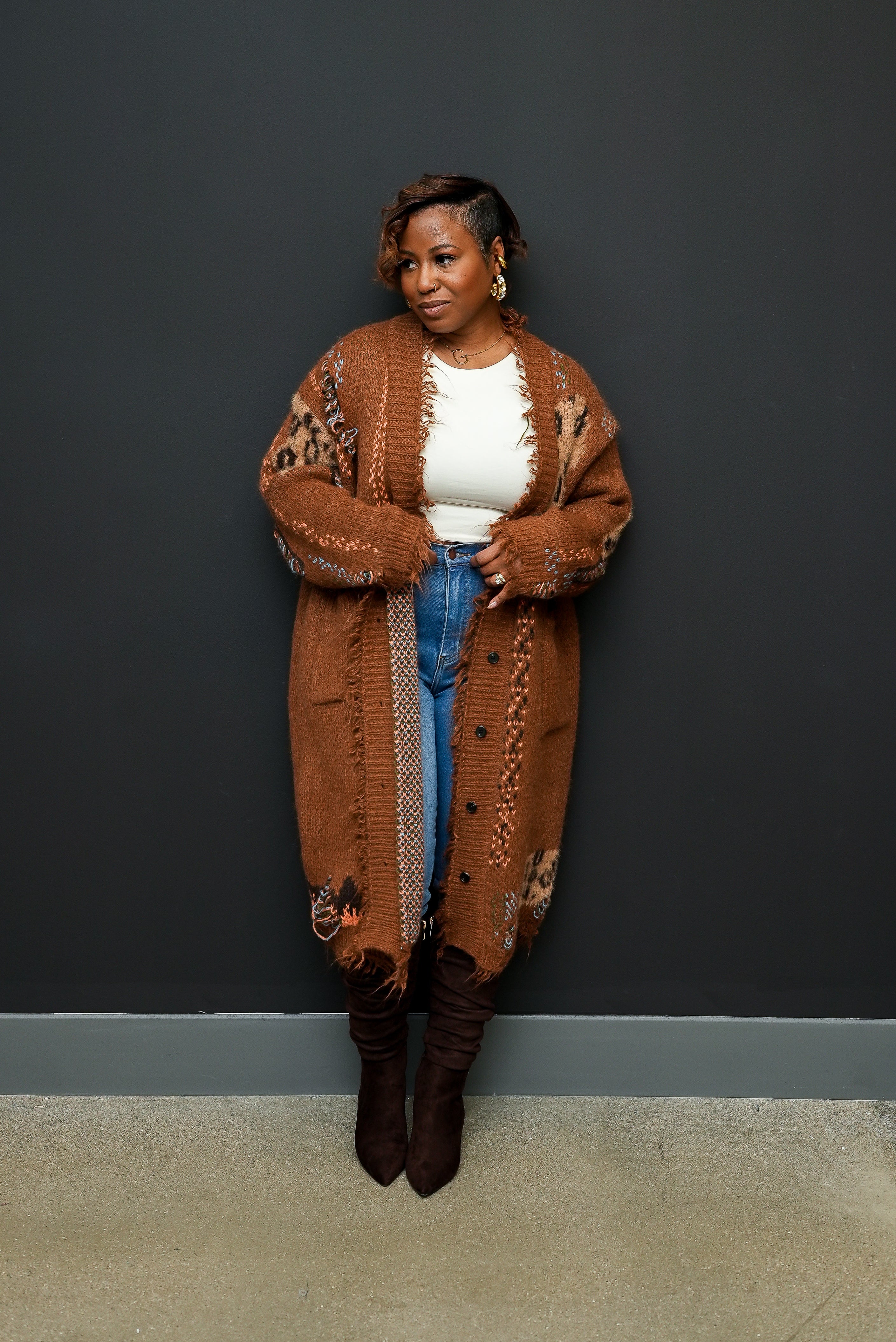 Savanna Luxe Duster (Brown)