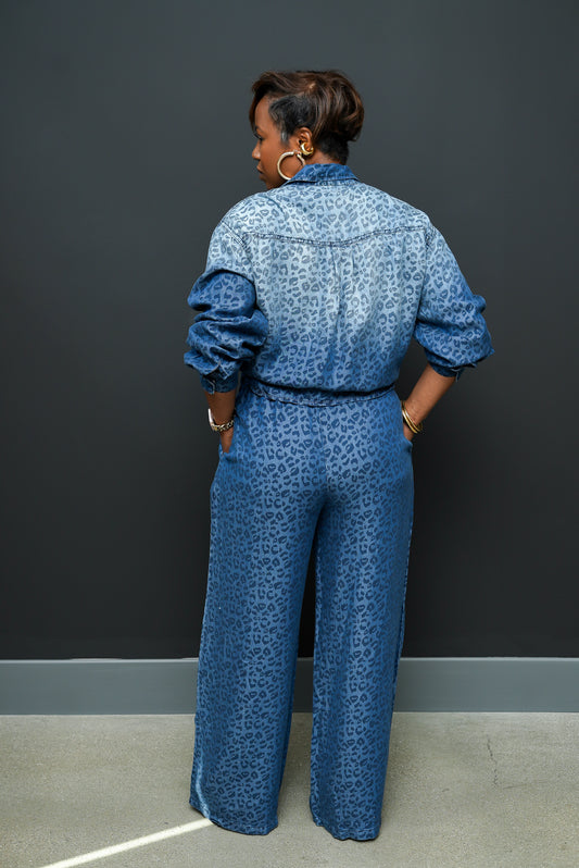 Leopard Luxe Denim Set