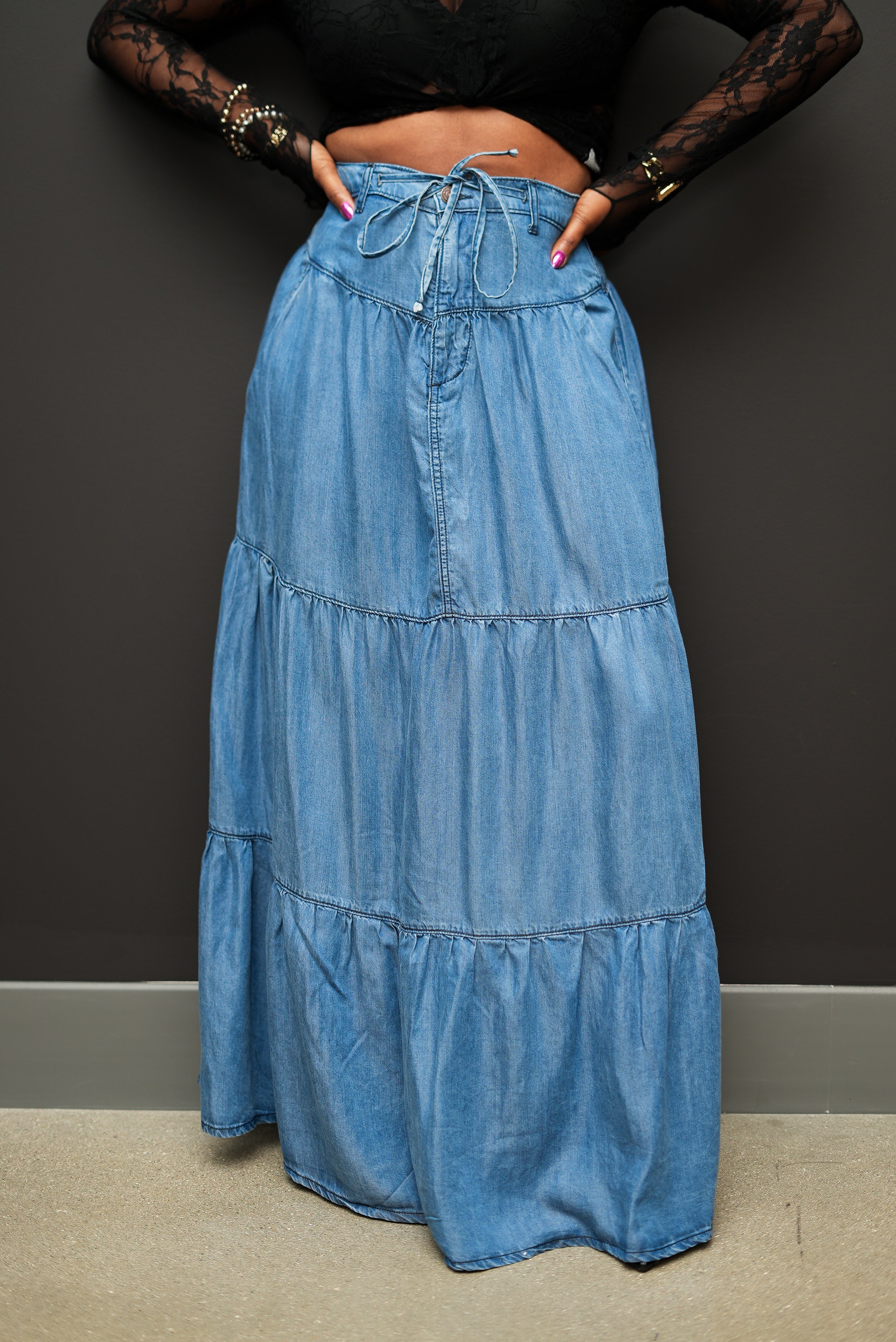 Denim Flirt Maxi