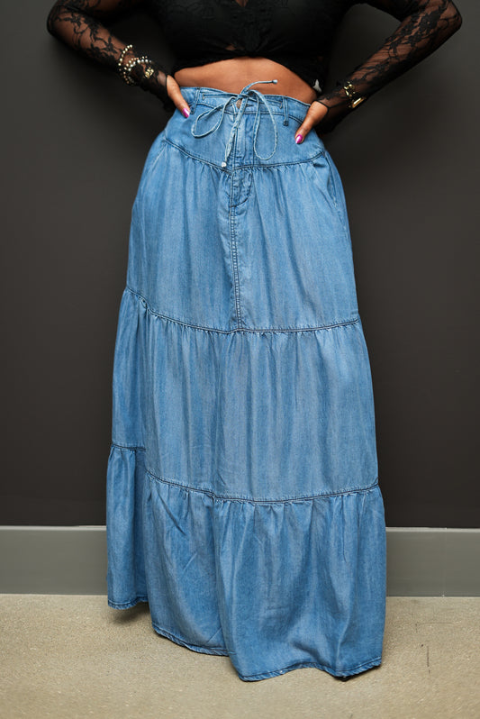 Denim Flirt Maxi