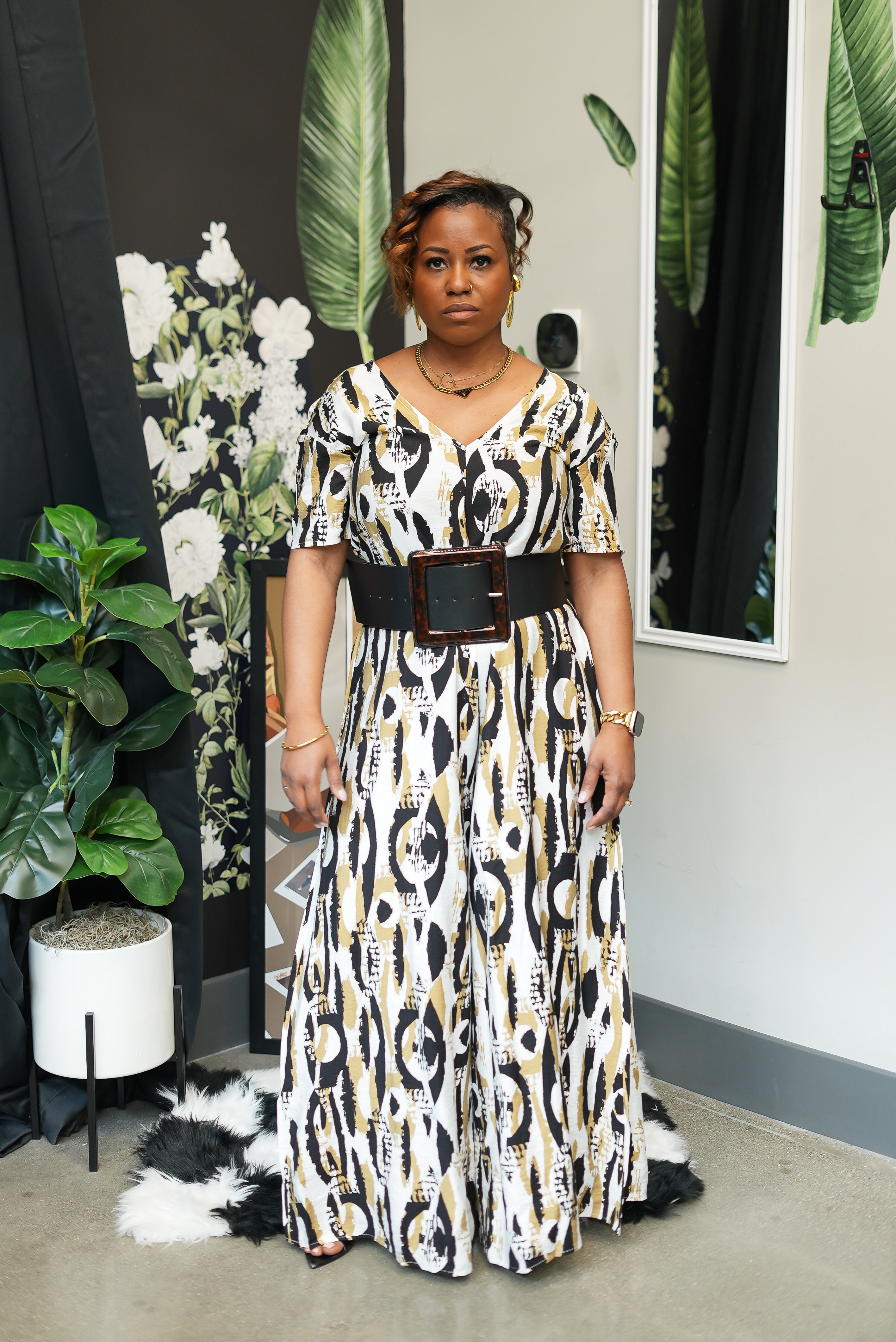 Bold Instinct Wide-Leg Jumpsuit