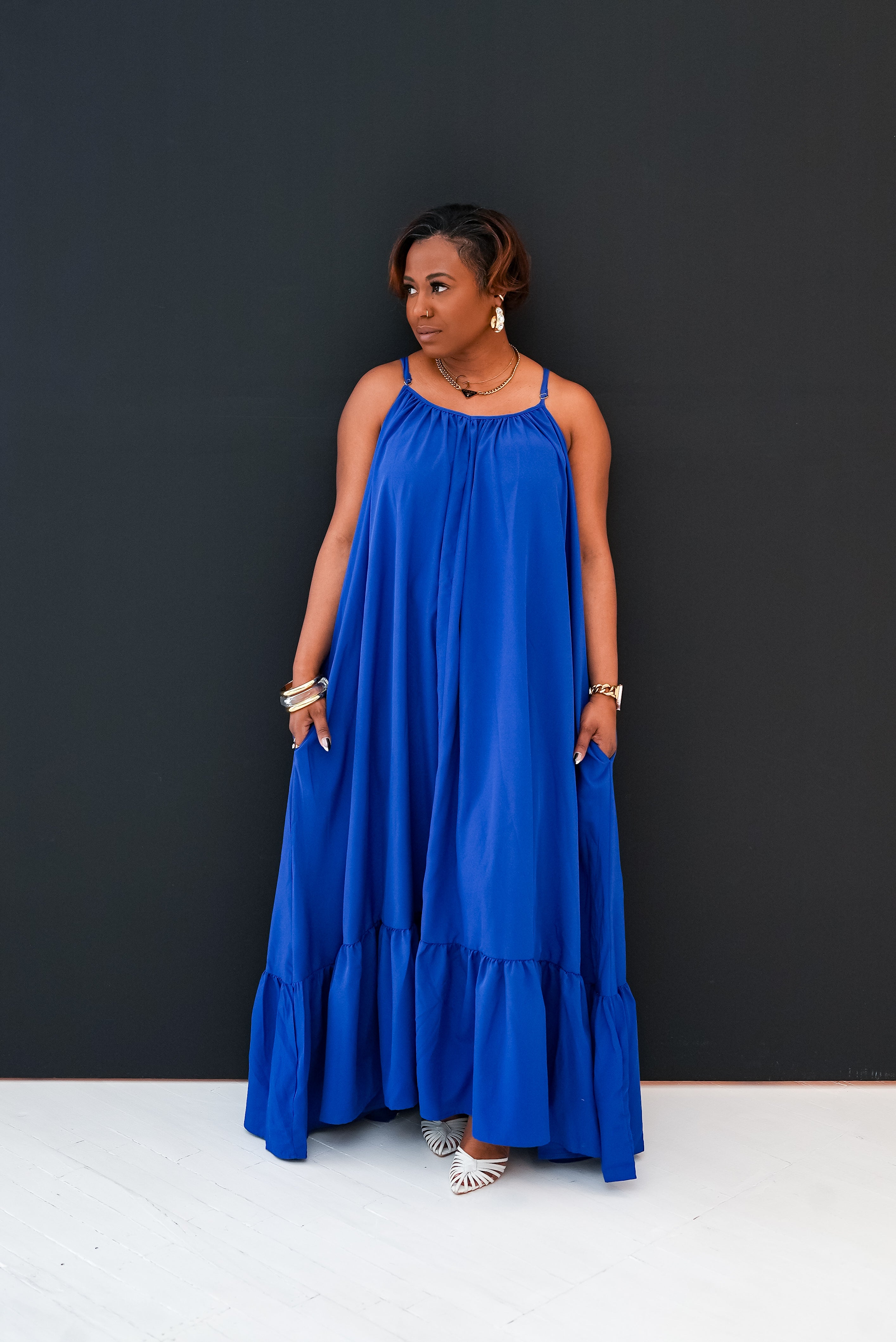 Royal Blue Flow Maxi Dress