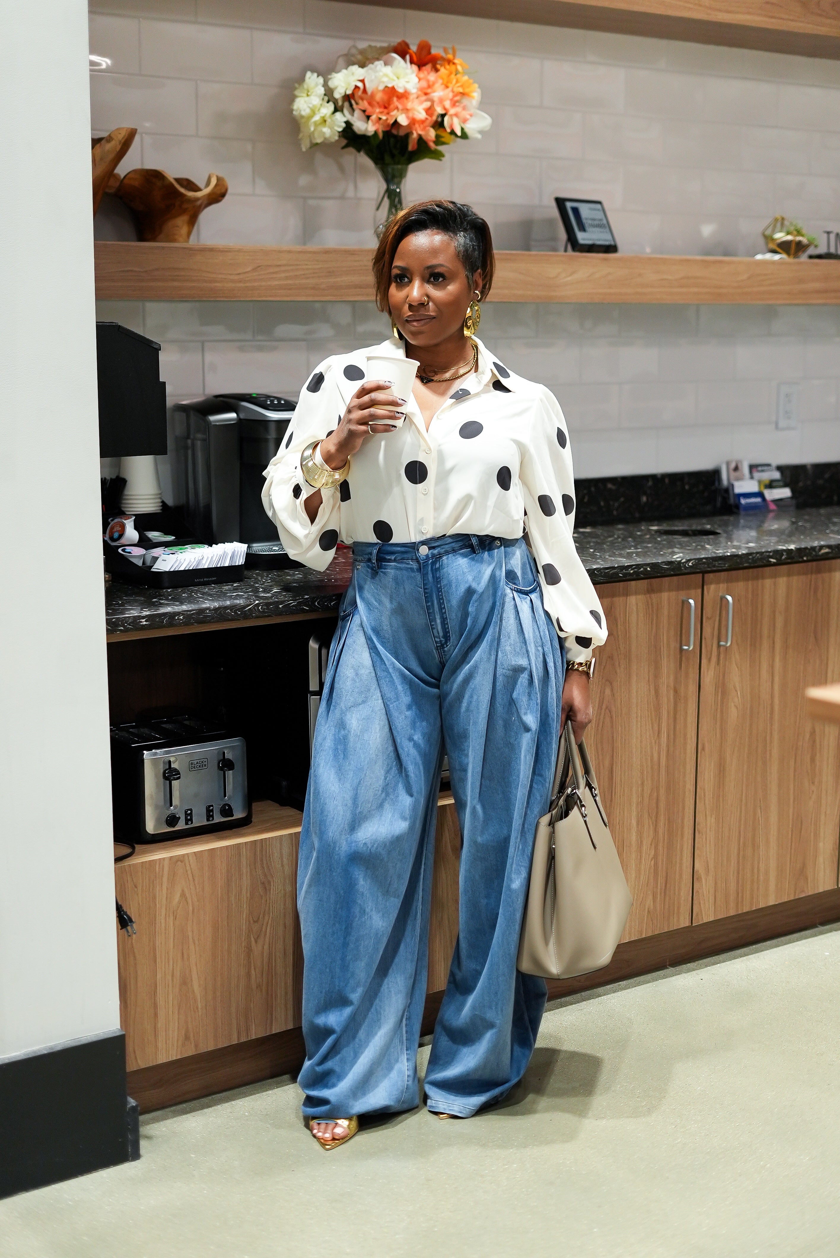 The Classic Chic Polka Blouse