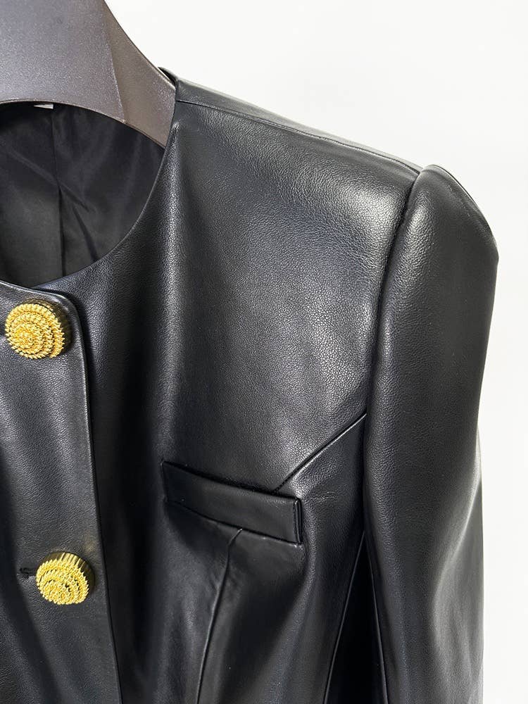 Golden Leather Jacket