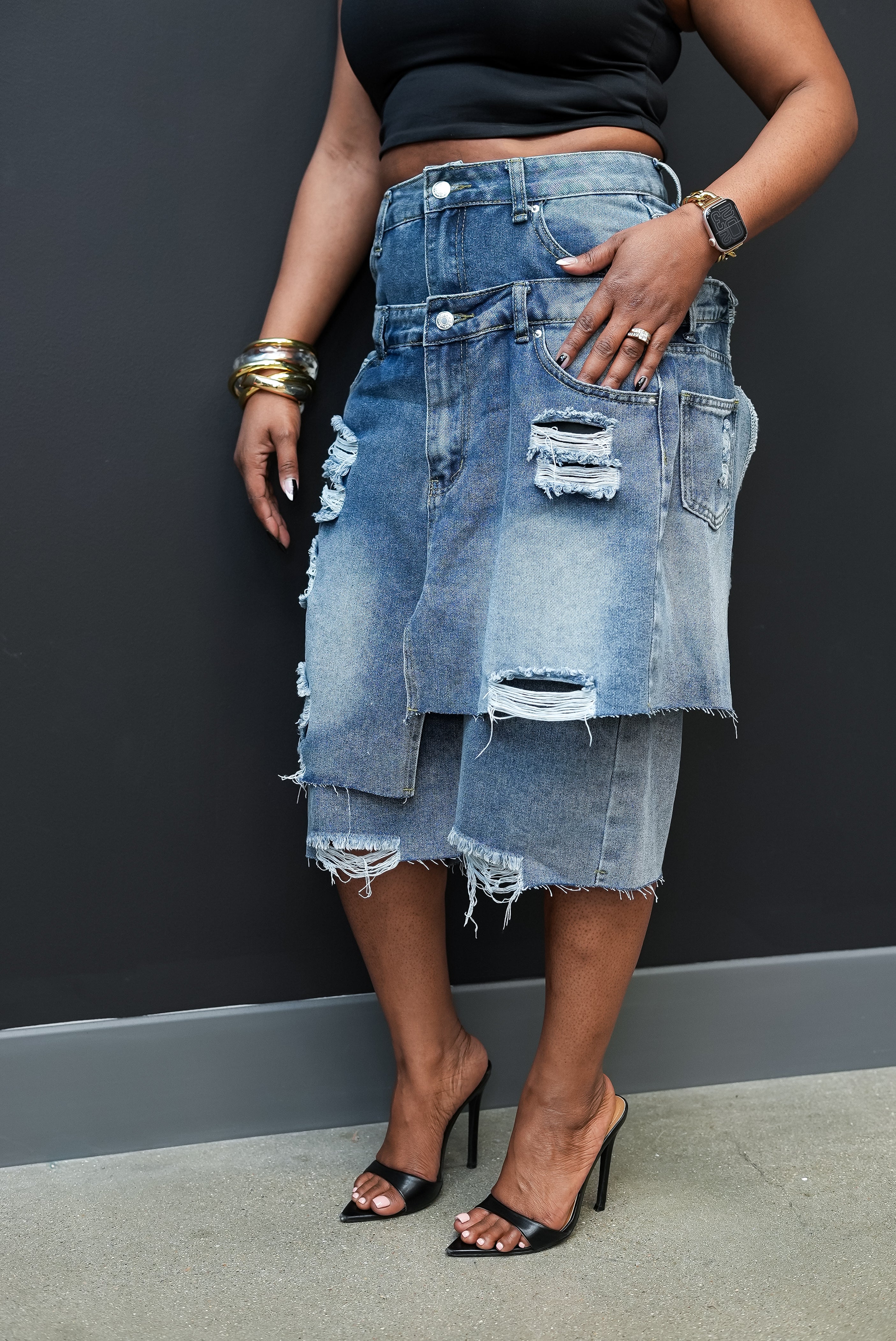 Double Take Denim Jorts