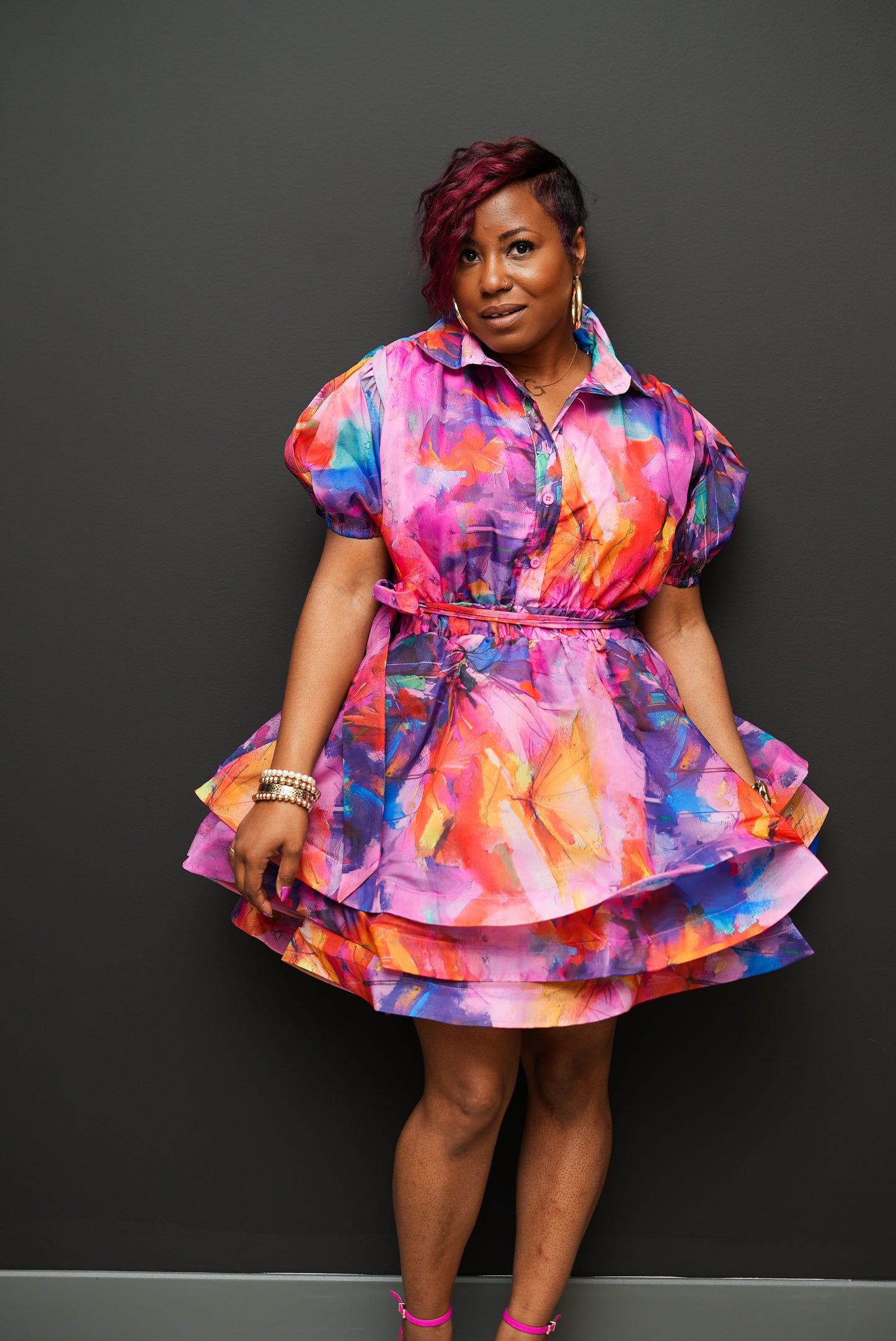 Vibrant Bloom Dress
