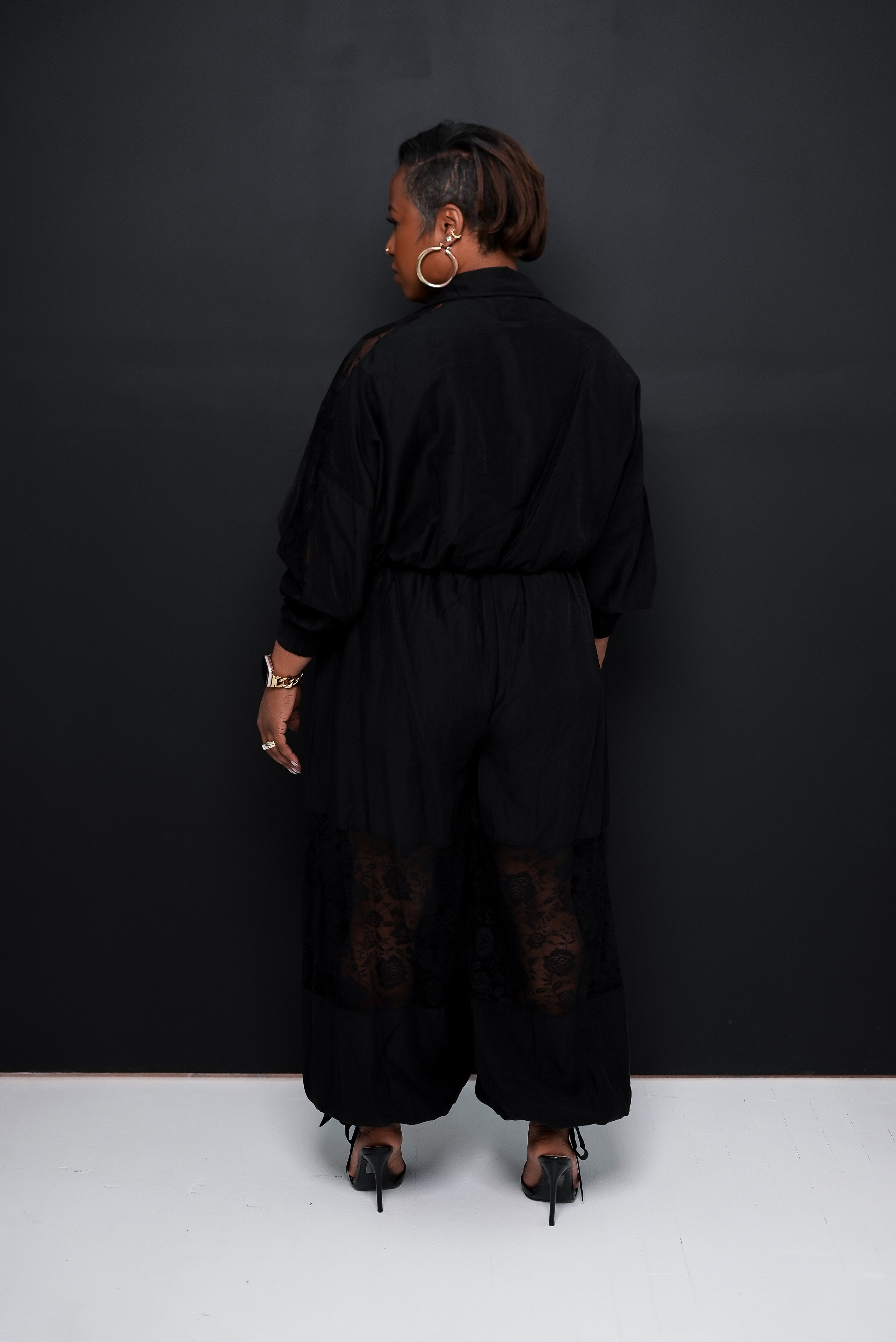 Lace Windbreaker Set
