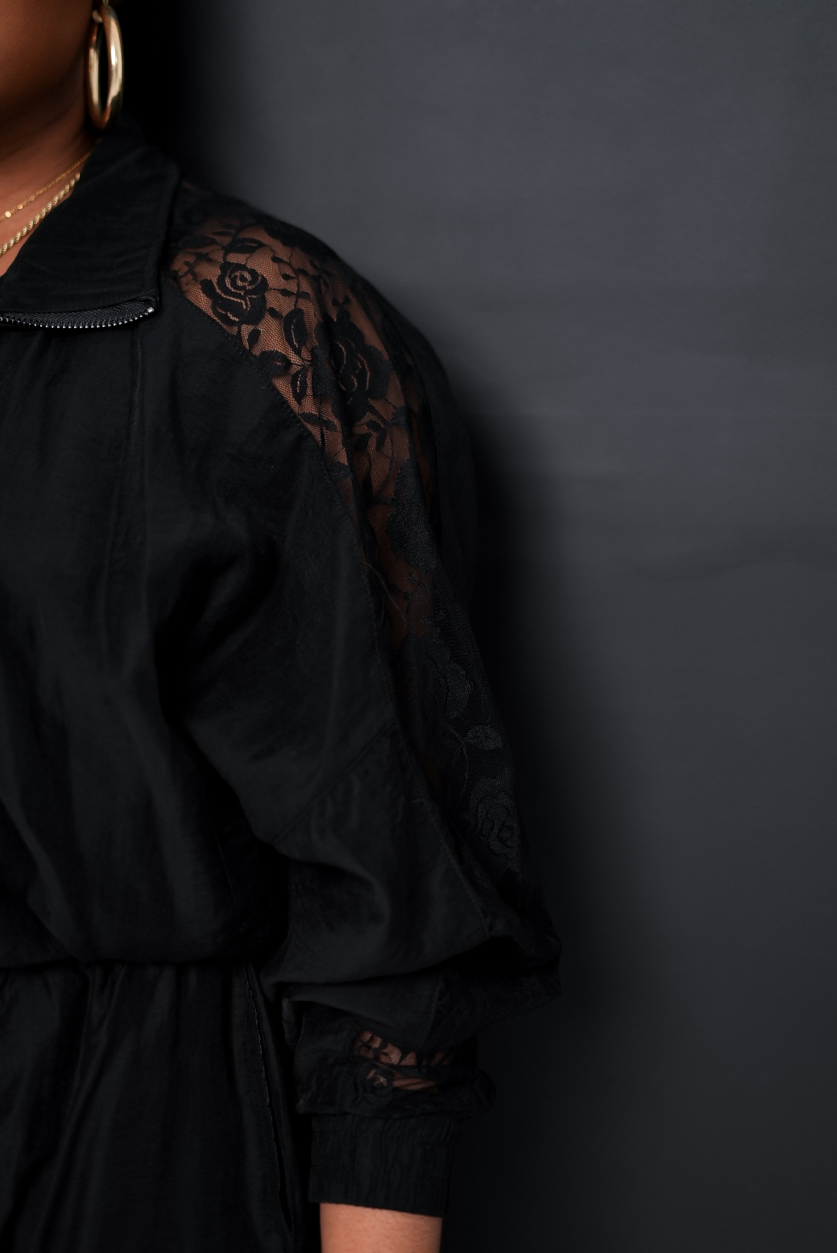 Lace Windbreaker Set