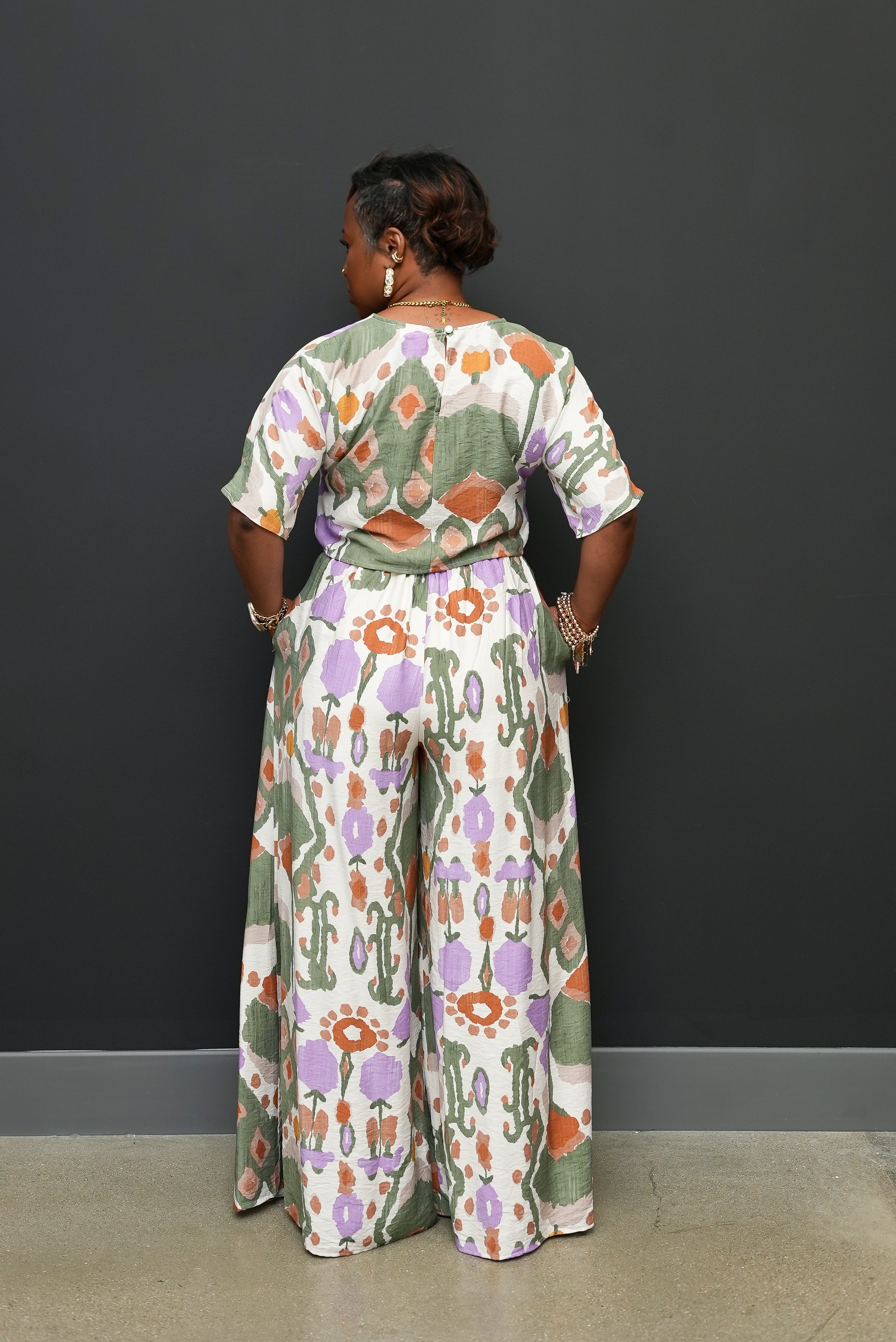 Desert Bloom Printed Palazzo Set