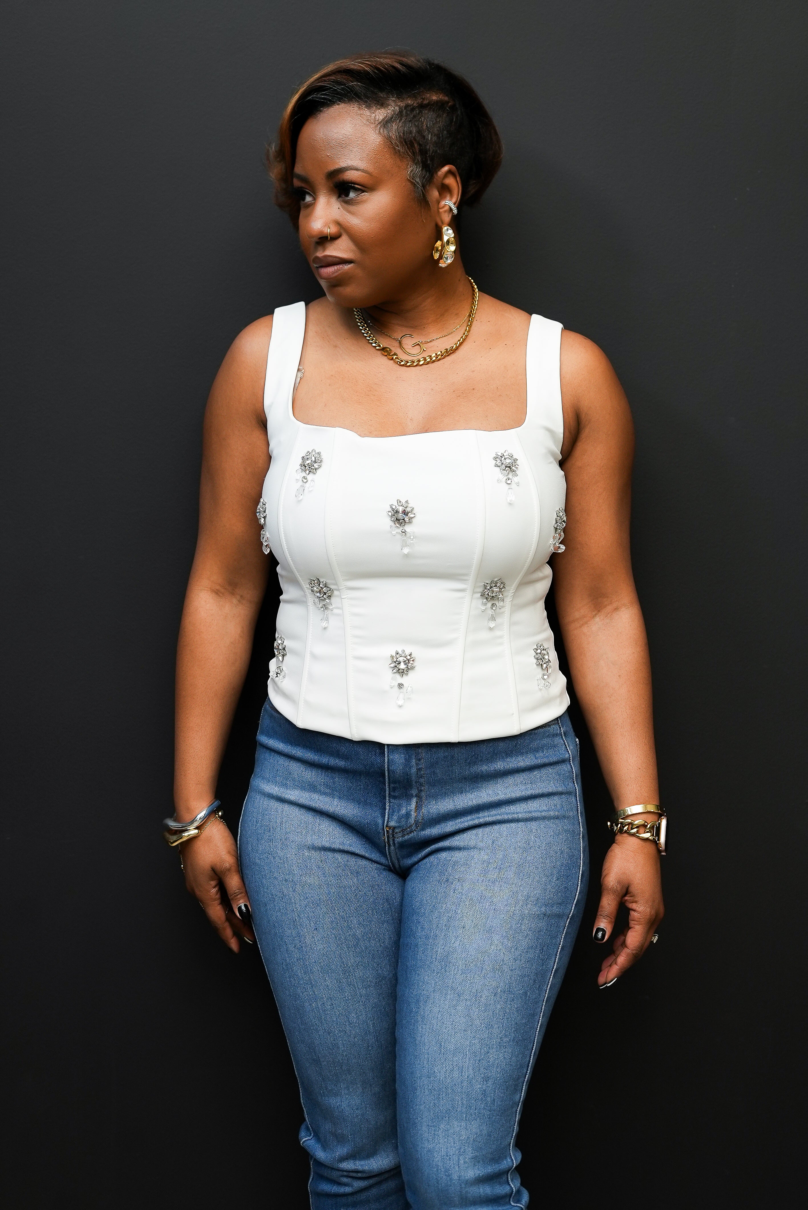 Embellished Corset Top