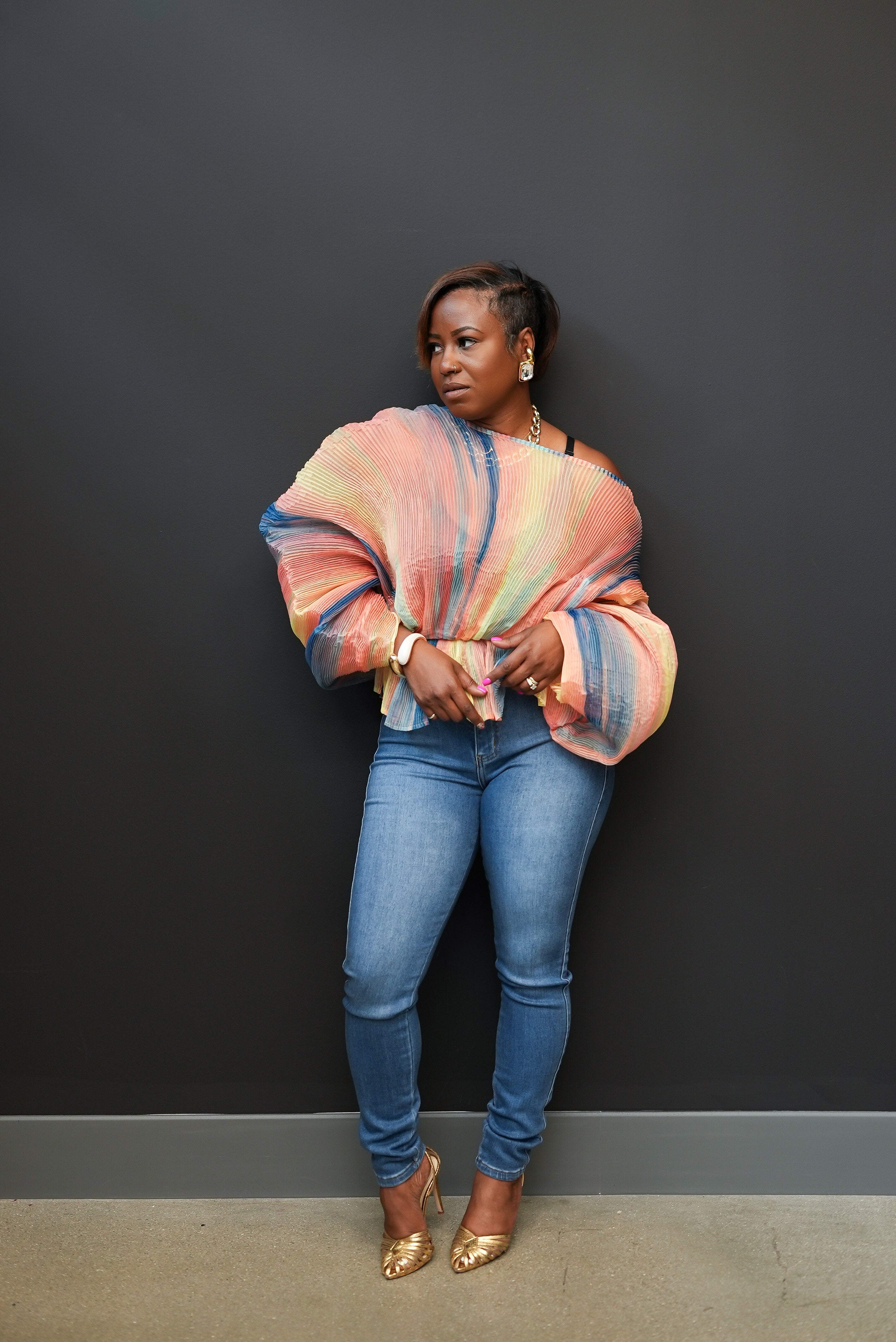 Sunset State of Mind Pleated Top