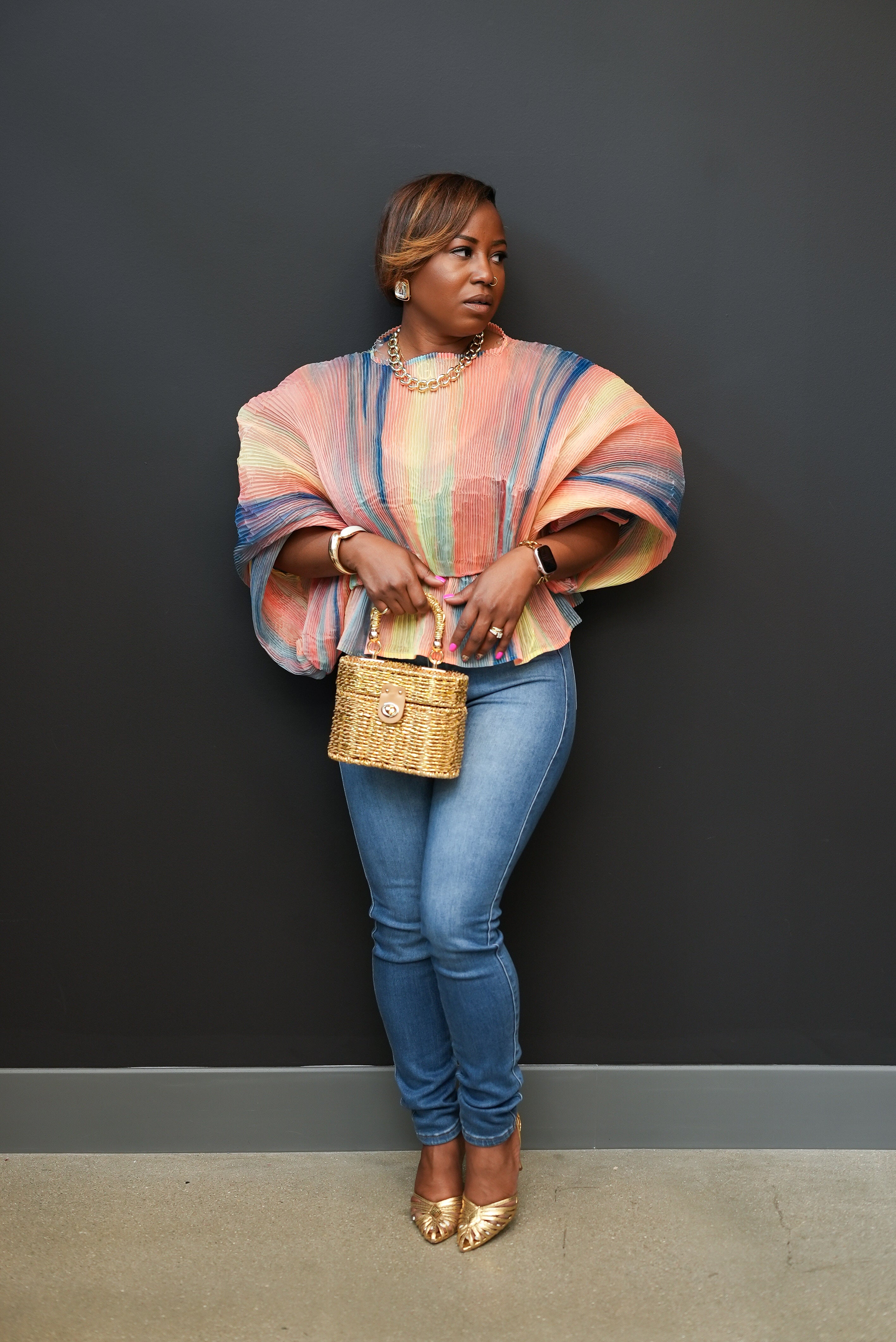 Sunset State of Mind Pleated Top