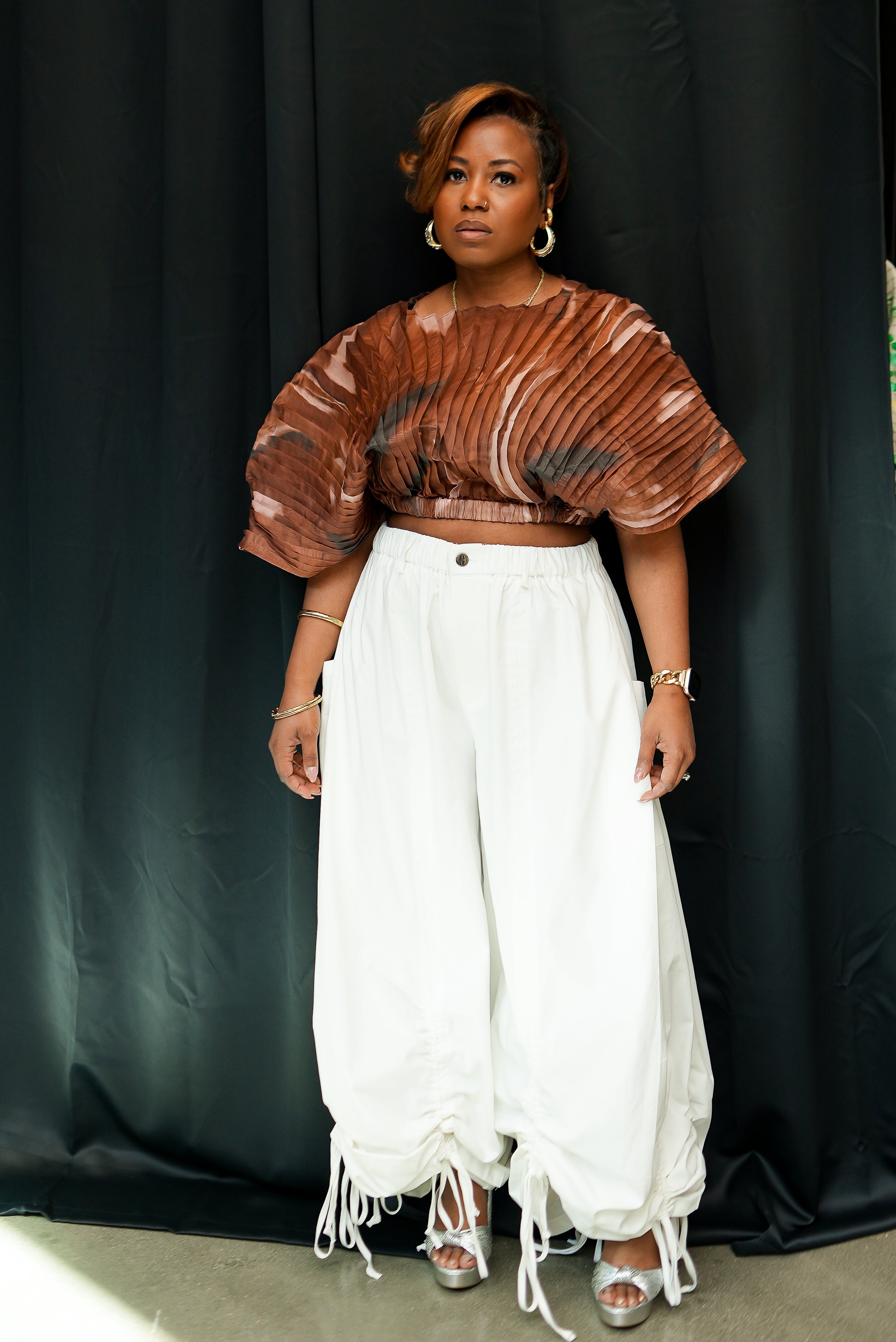 Ripple Effect Top (Cocoa)