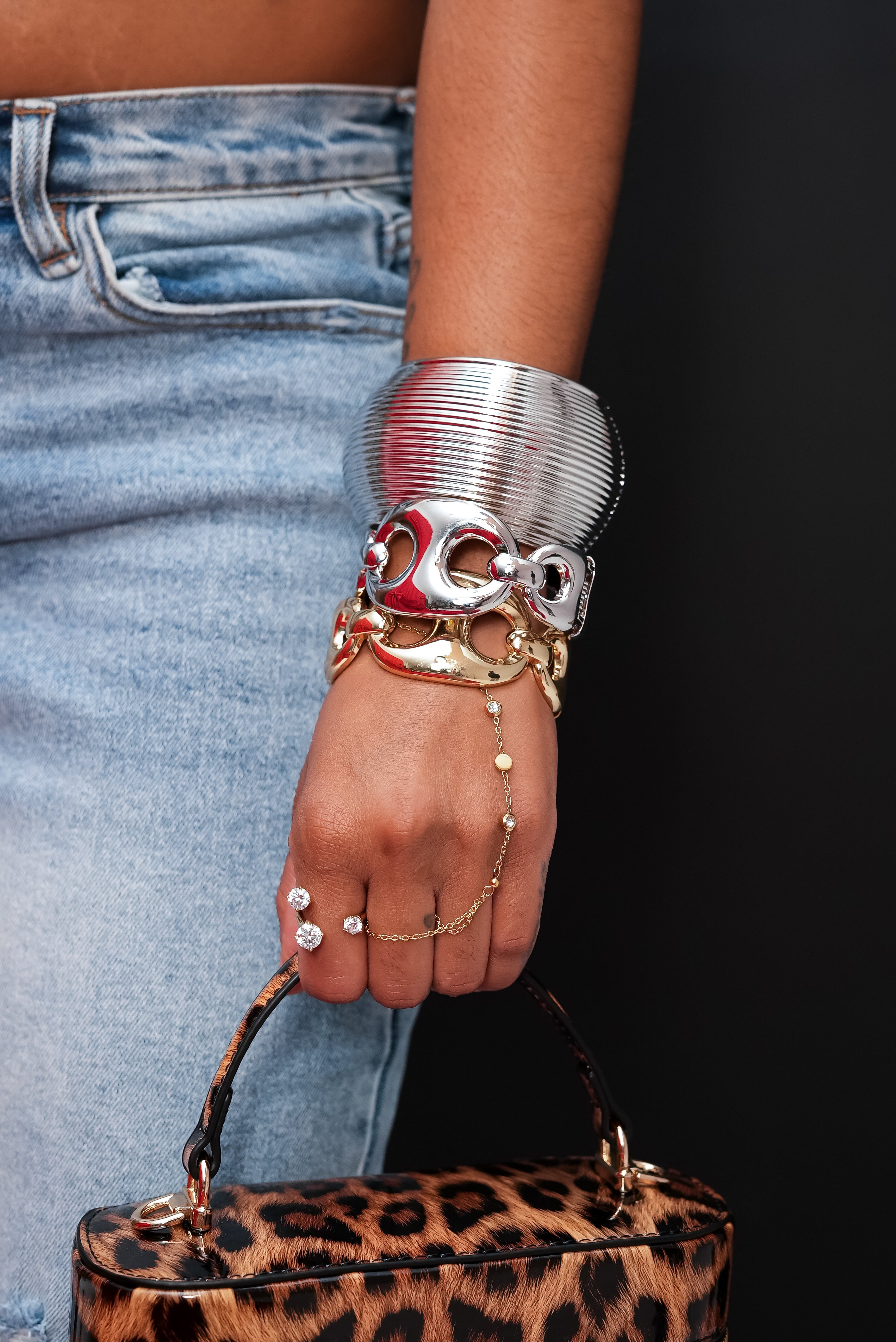 Bold Armor Cuff Bracelet