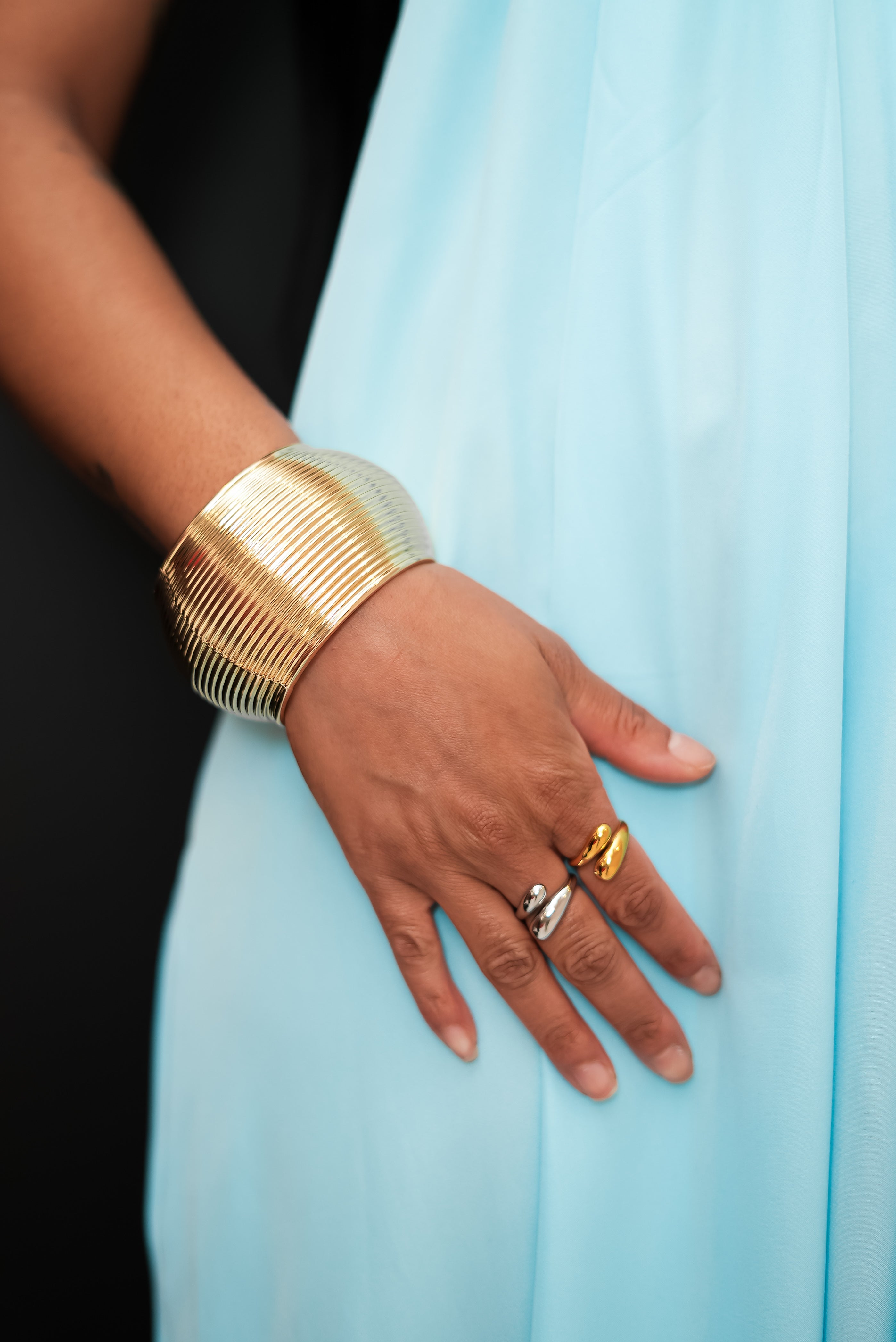 Bold Armor Cuff Bracelet