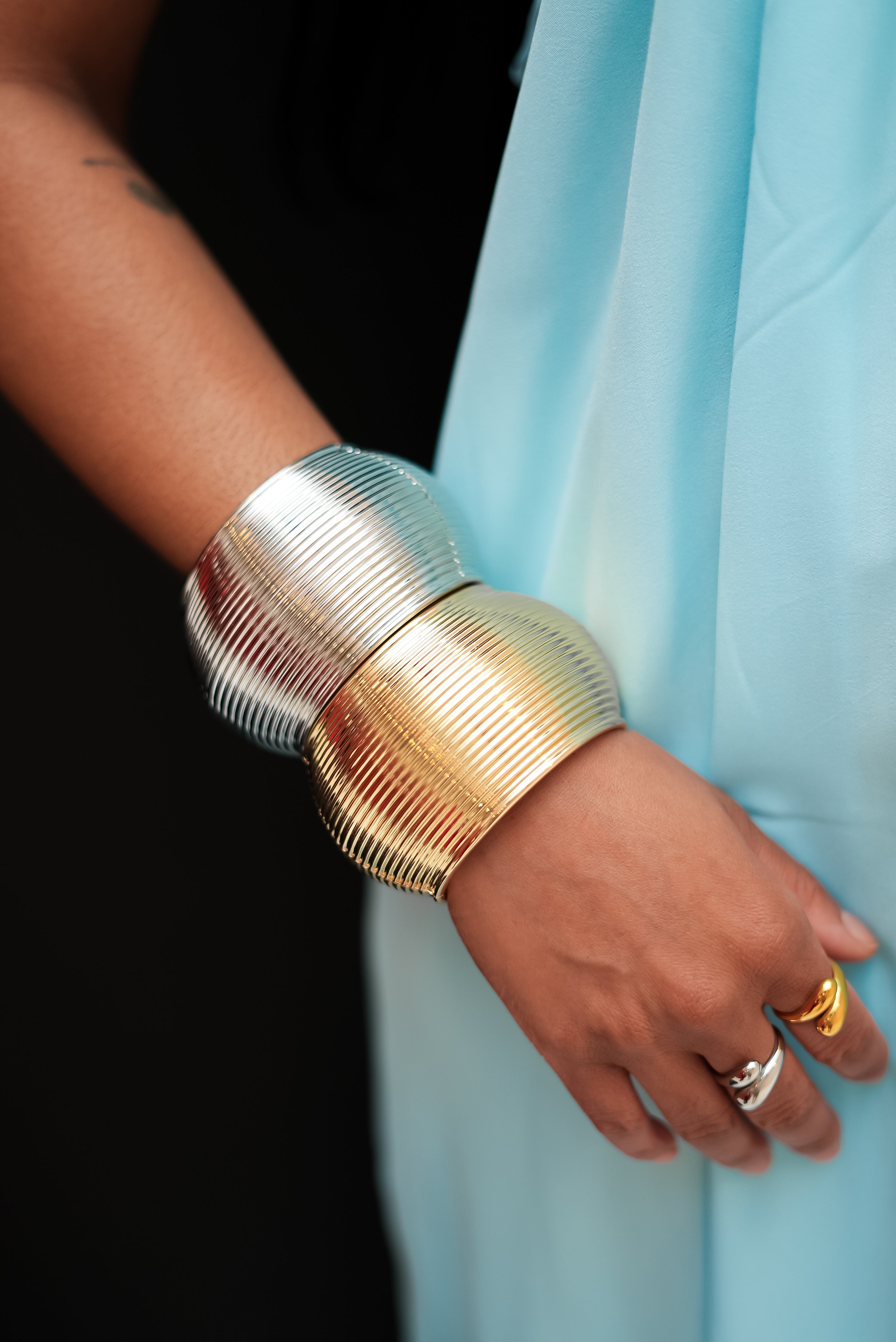 Bold Armor Cuff Bracelet