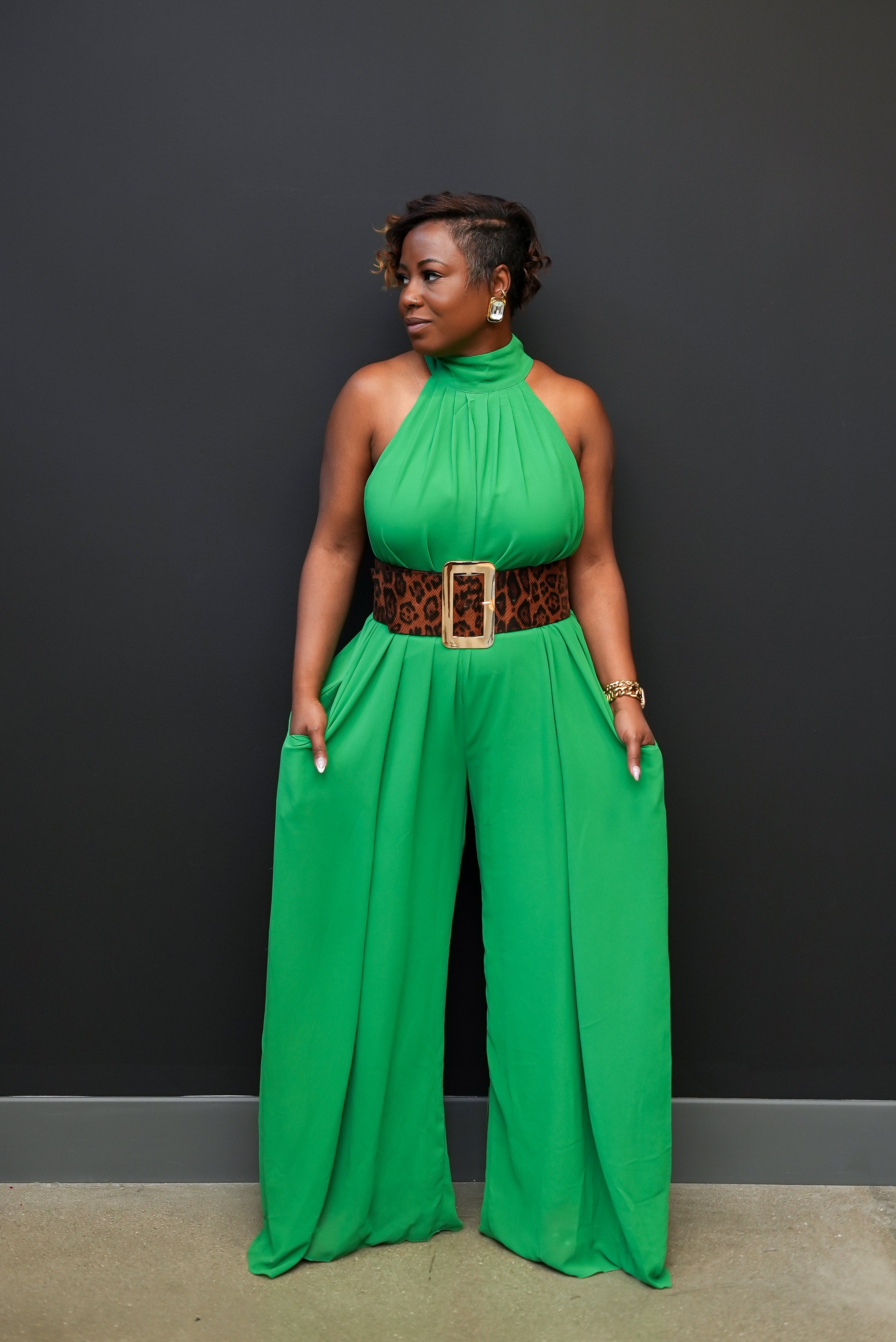 Jet Setter Jumpsuit (Green)