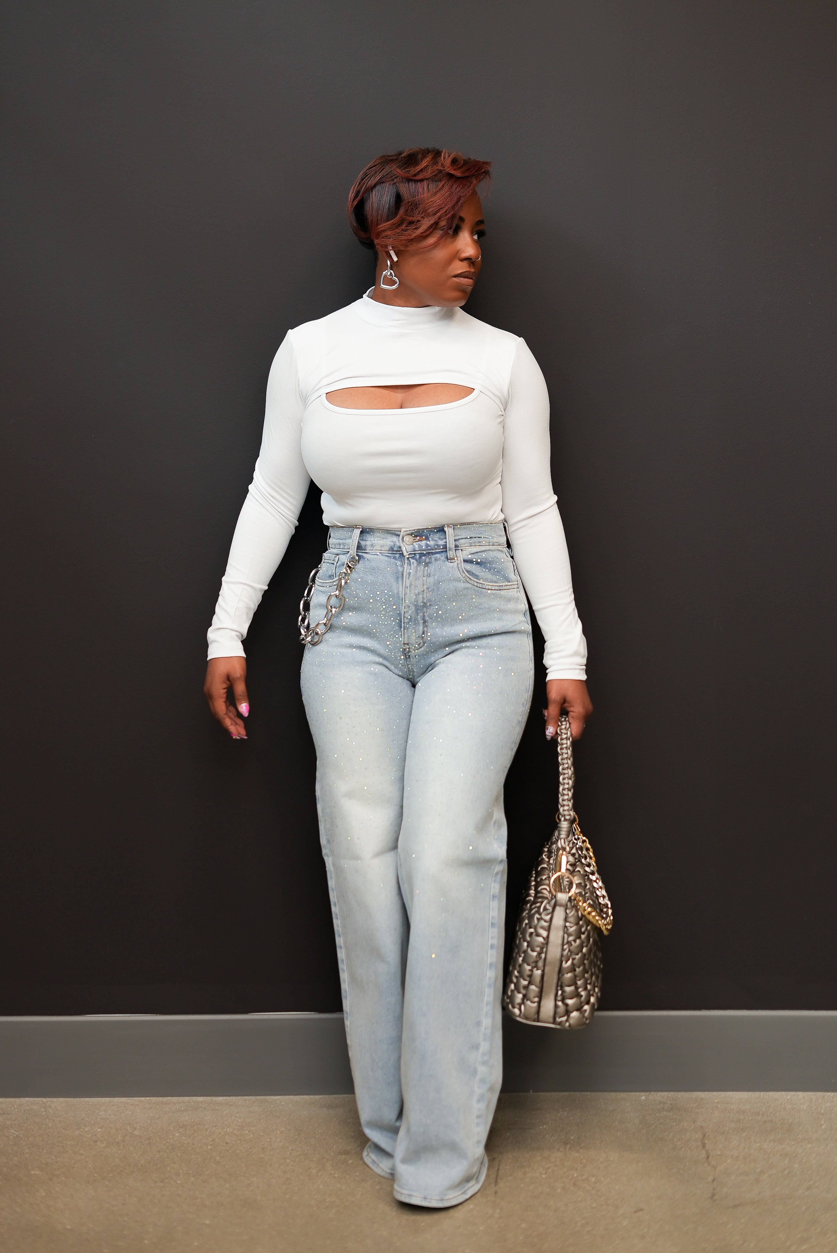 Stardust Sparkle Wide-Leg Jeans