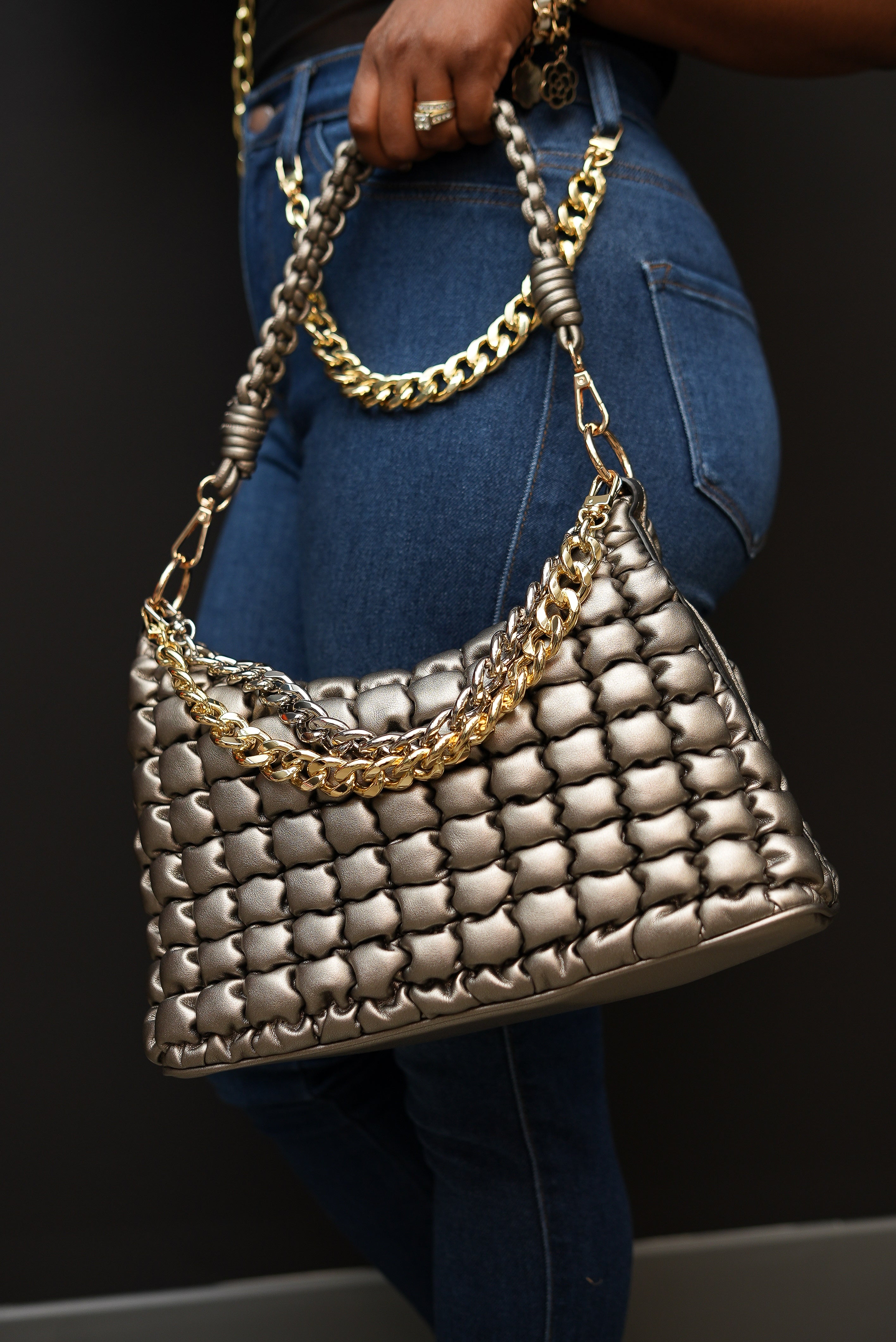 Quilted Luxe Shoulder Bag