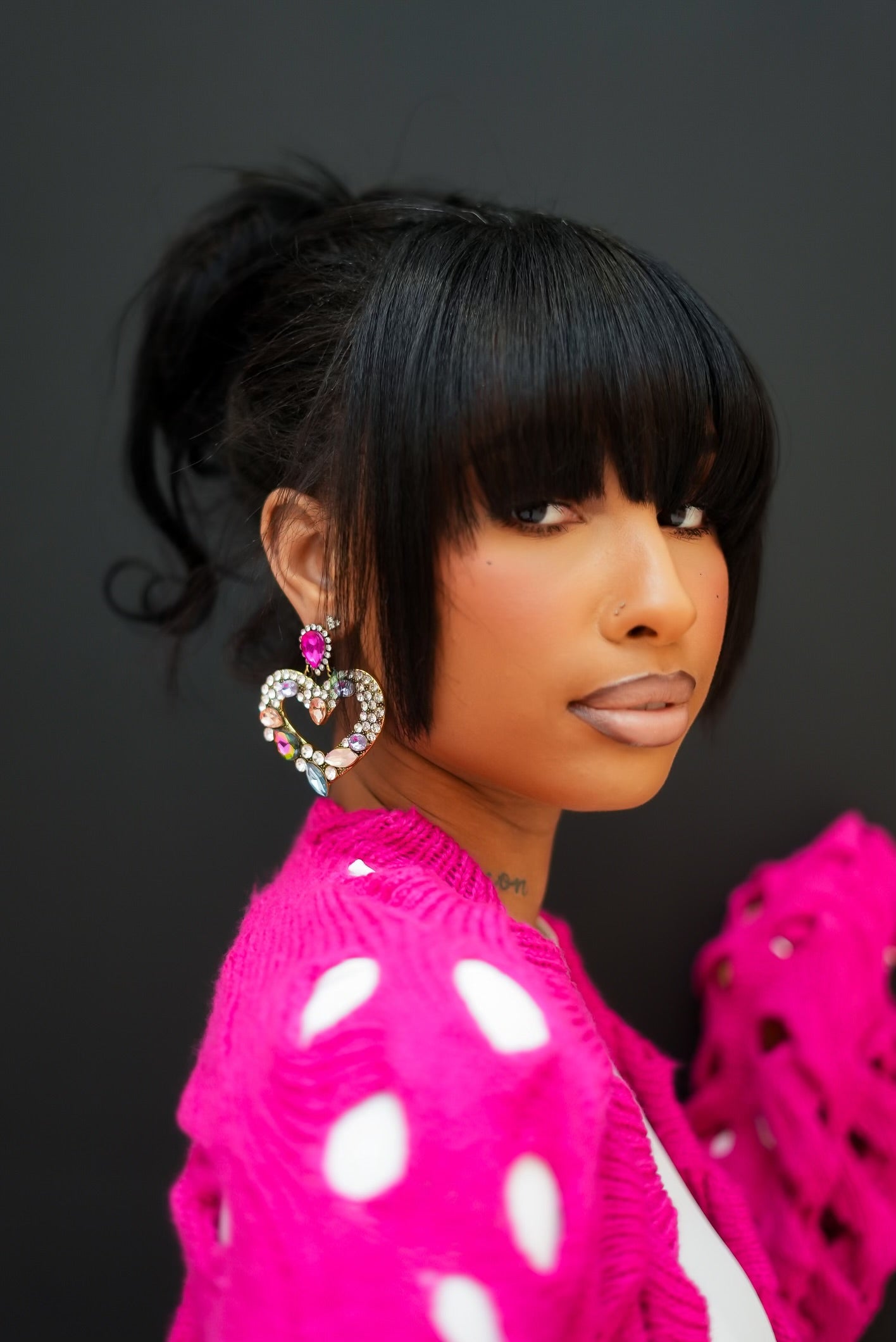 Heart Embellished Earring
