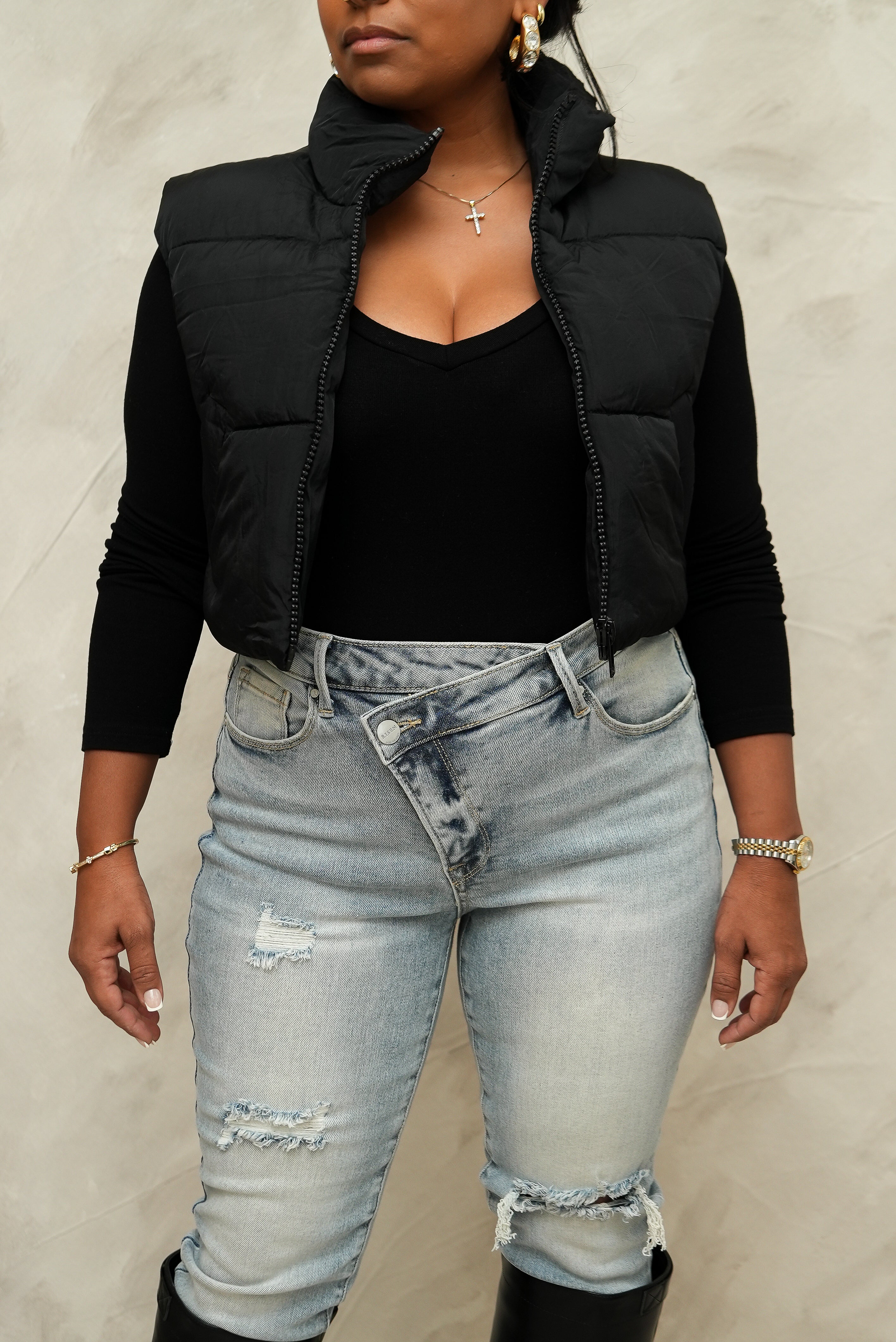 Cloud Puff Vest (Black)