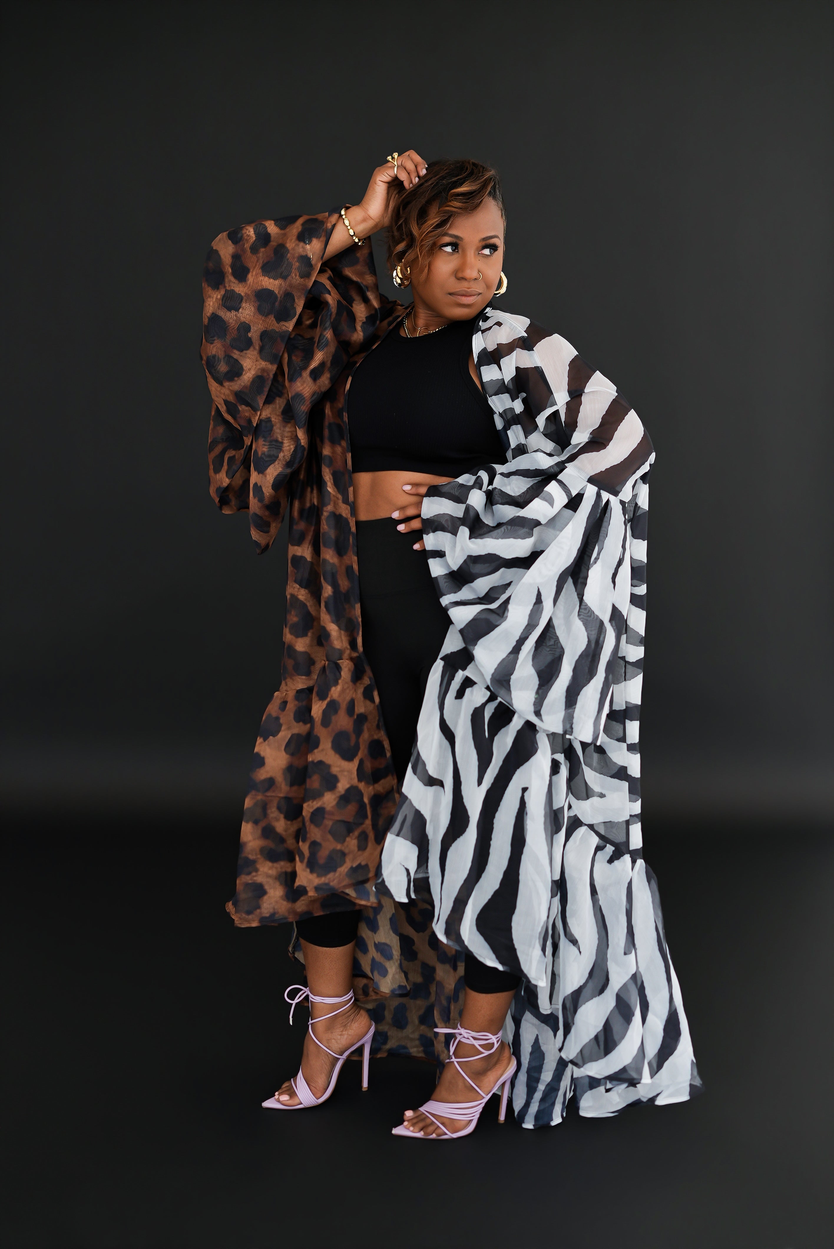Leopard and Zebra Duster