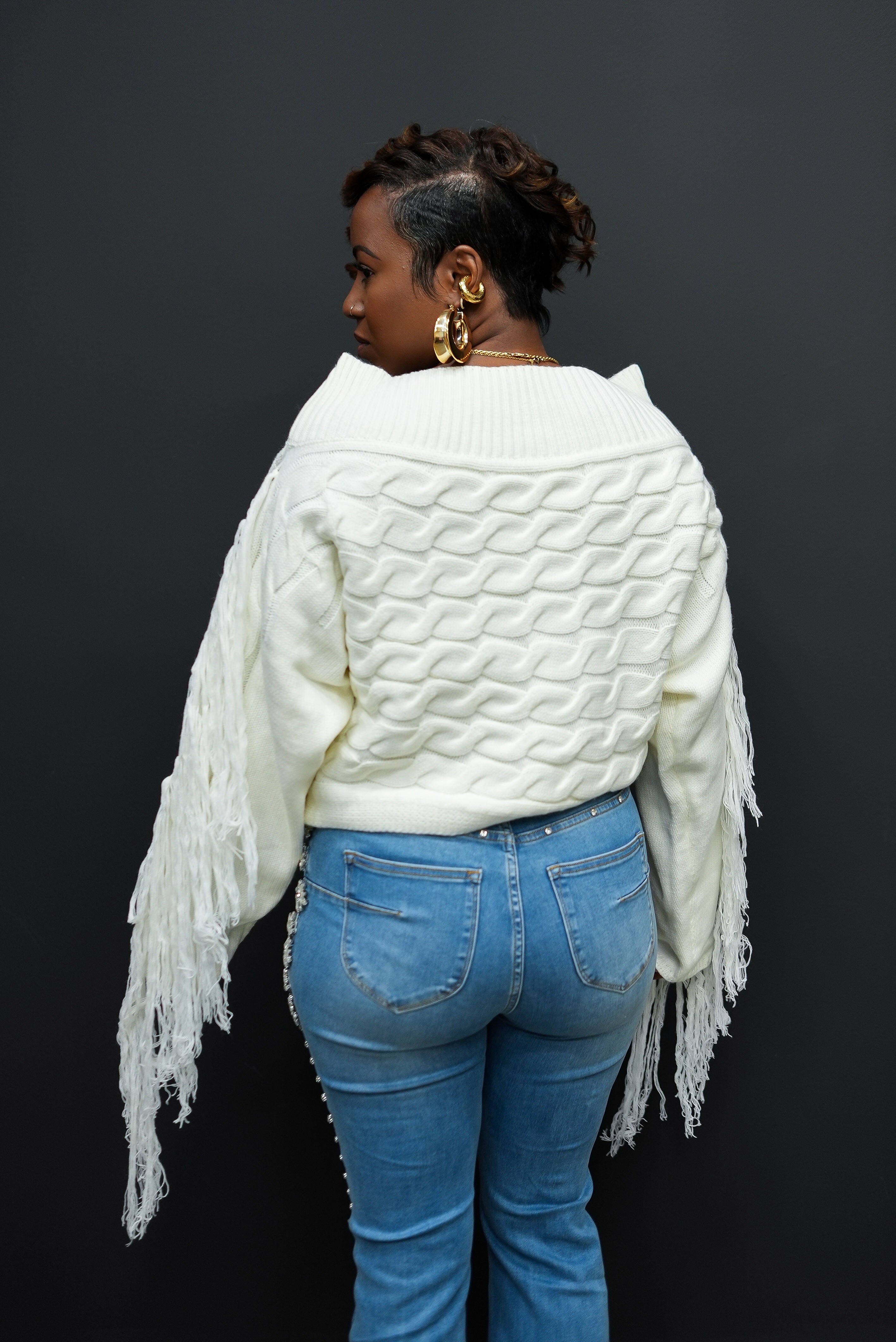 Royal Fringe Sweater