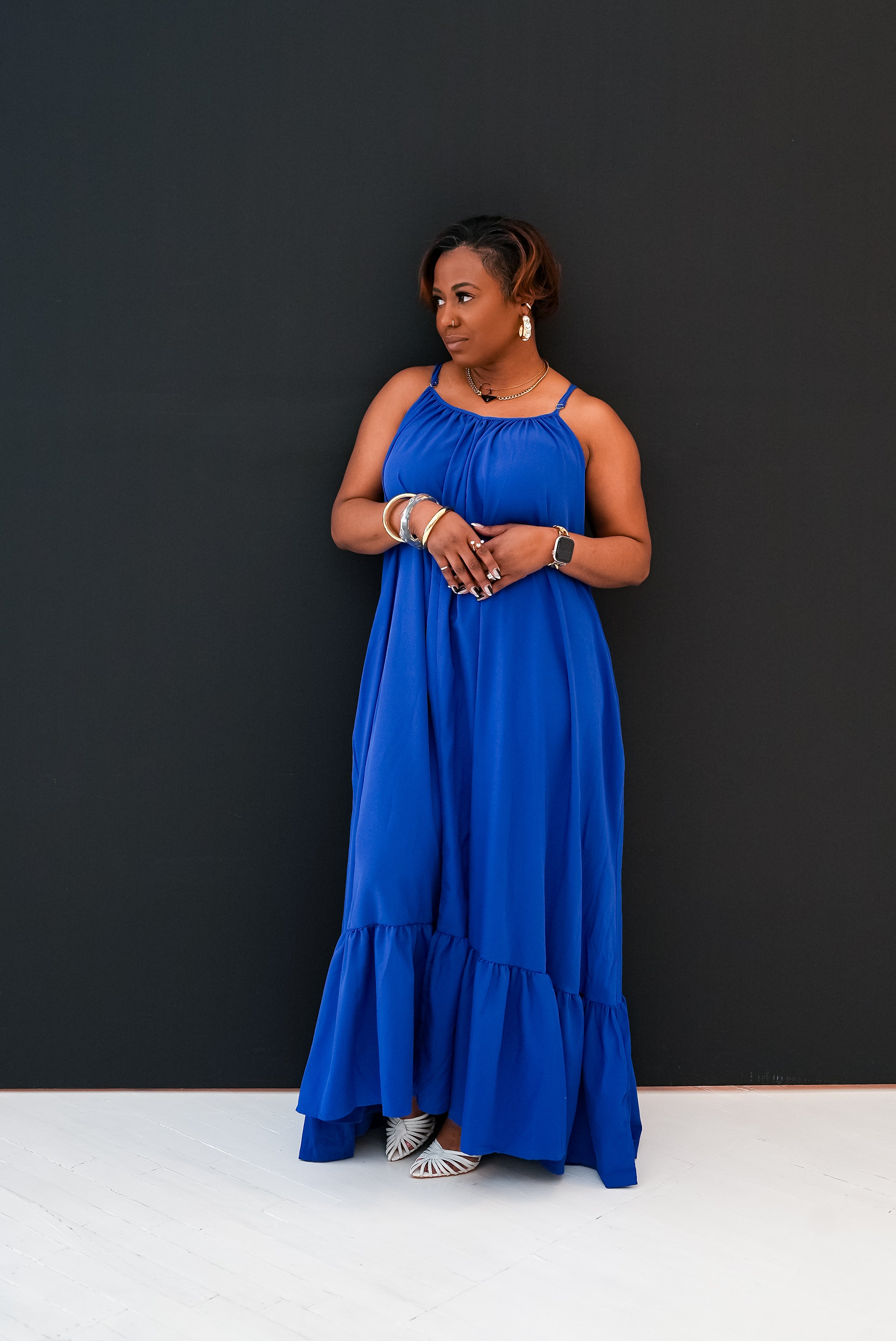 Royal Blue Flow Maxi Dress