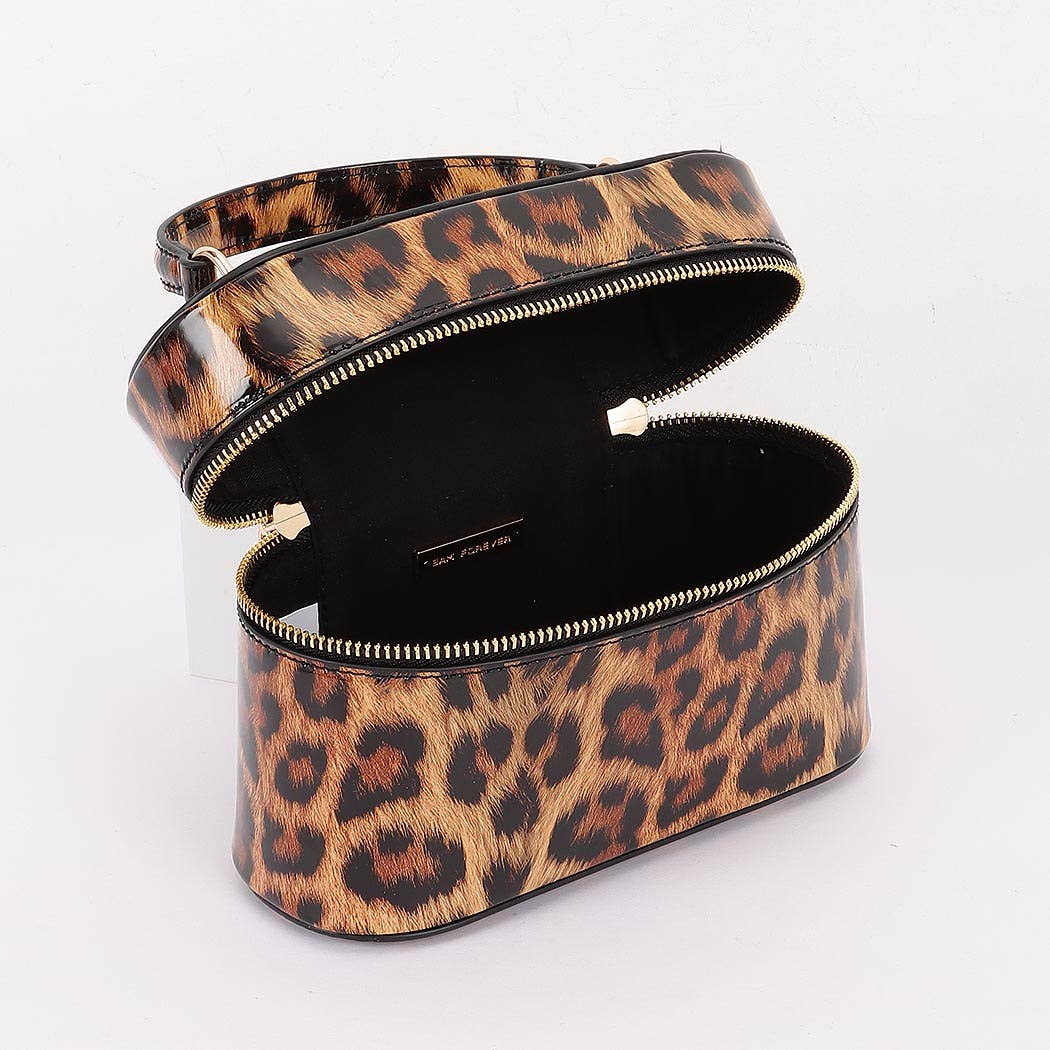 Leopard Patent Leather Mini Bag