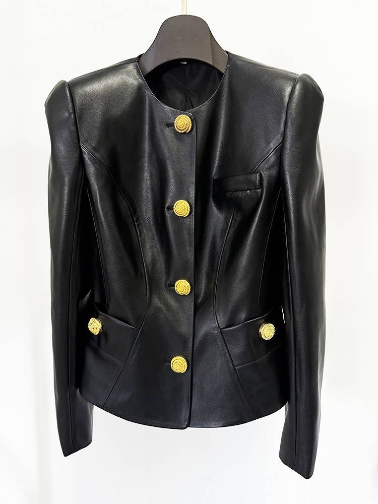 Golden Leather Jacket
