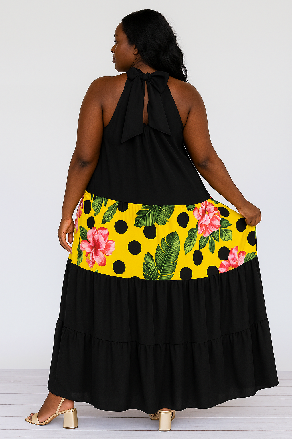 Vibrant Abstract Maxi Dress