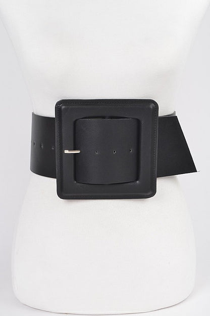 Wide waist belt (Black)