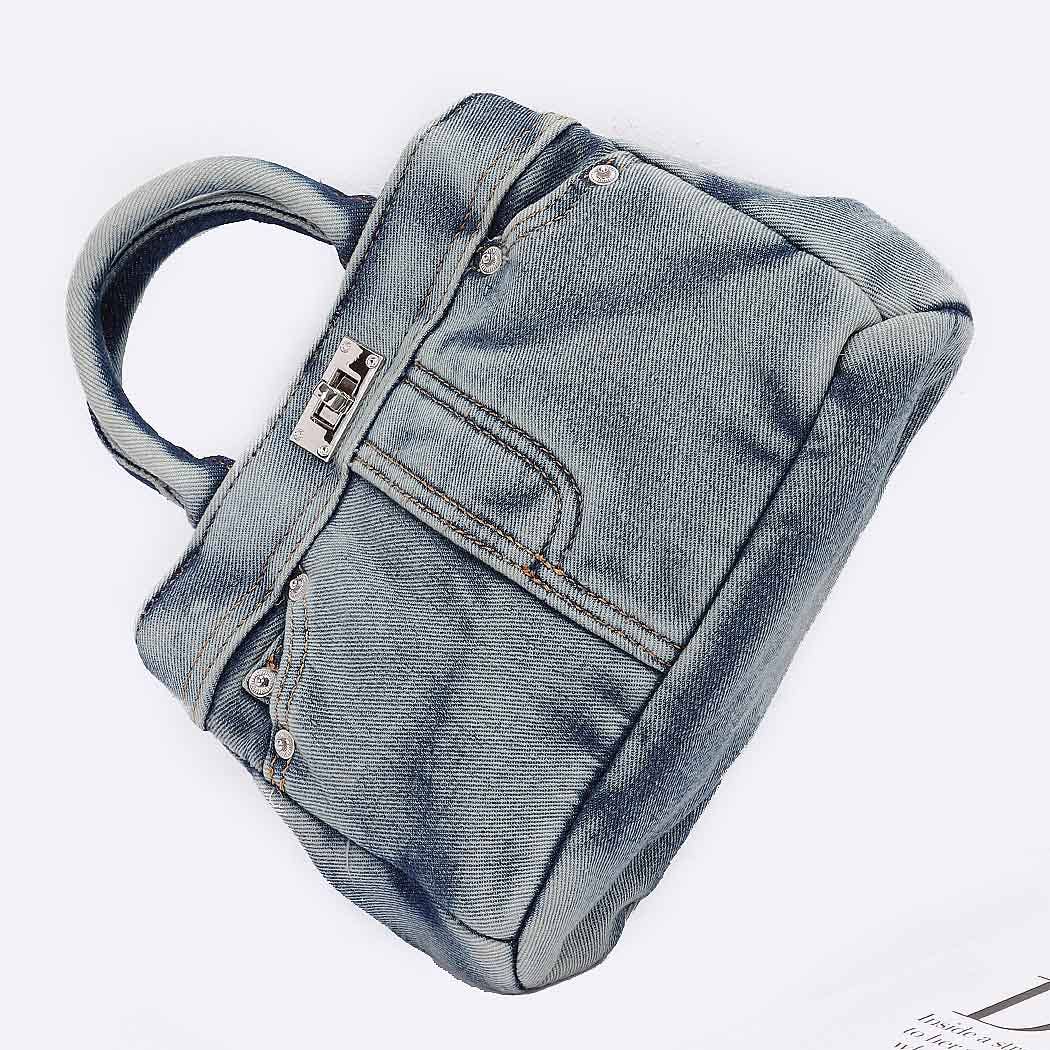 Mini Denim Crossbody Bag