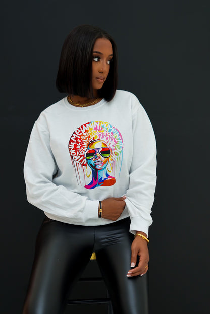 Colorful Melanin Queen Sweatshirt