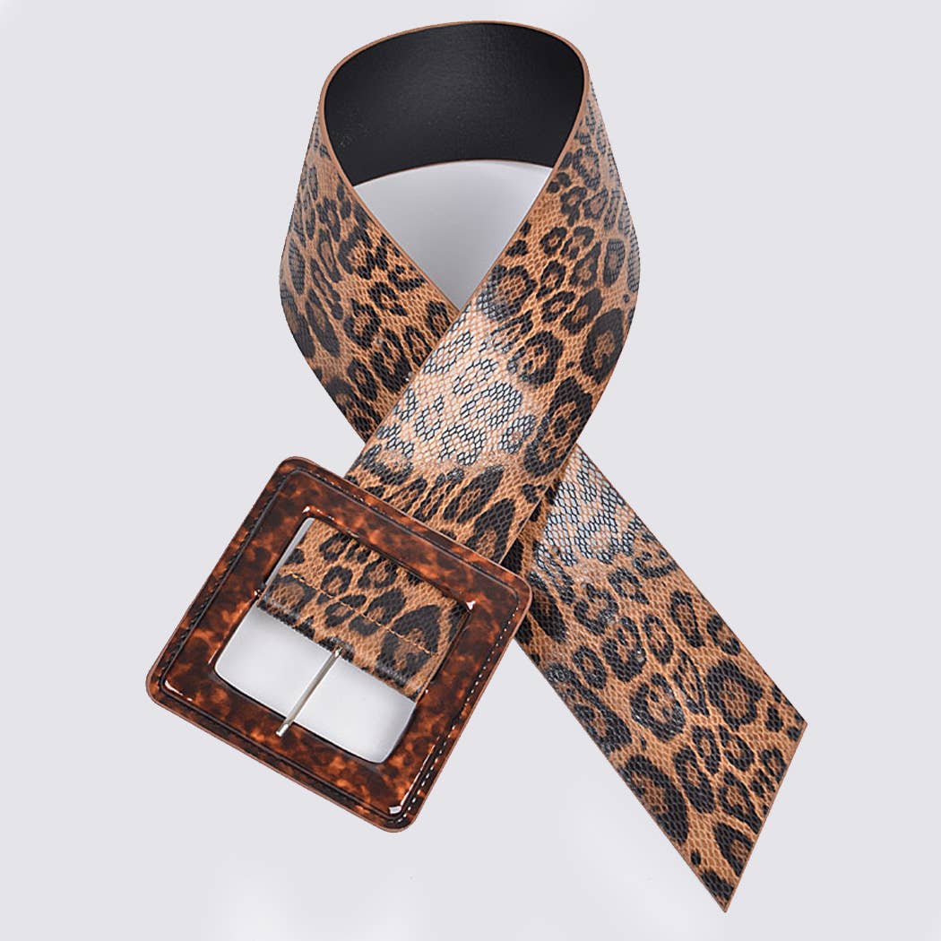 Iconic Leopard Print Belt