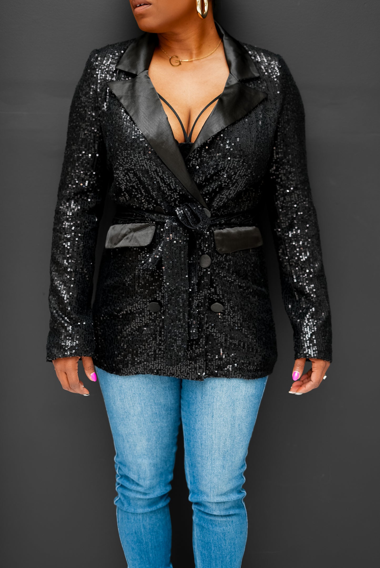 Sequin Blazer Jacket