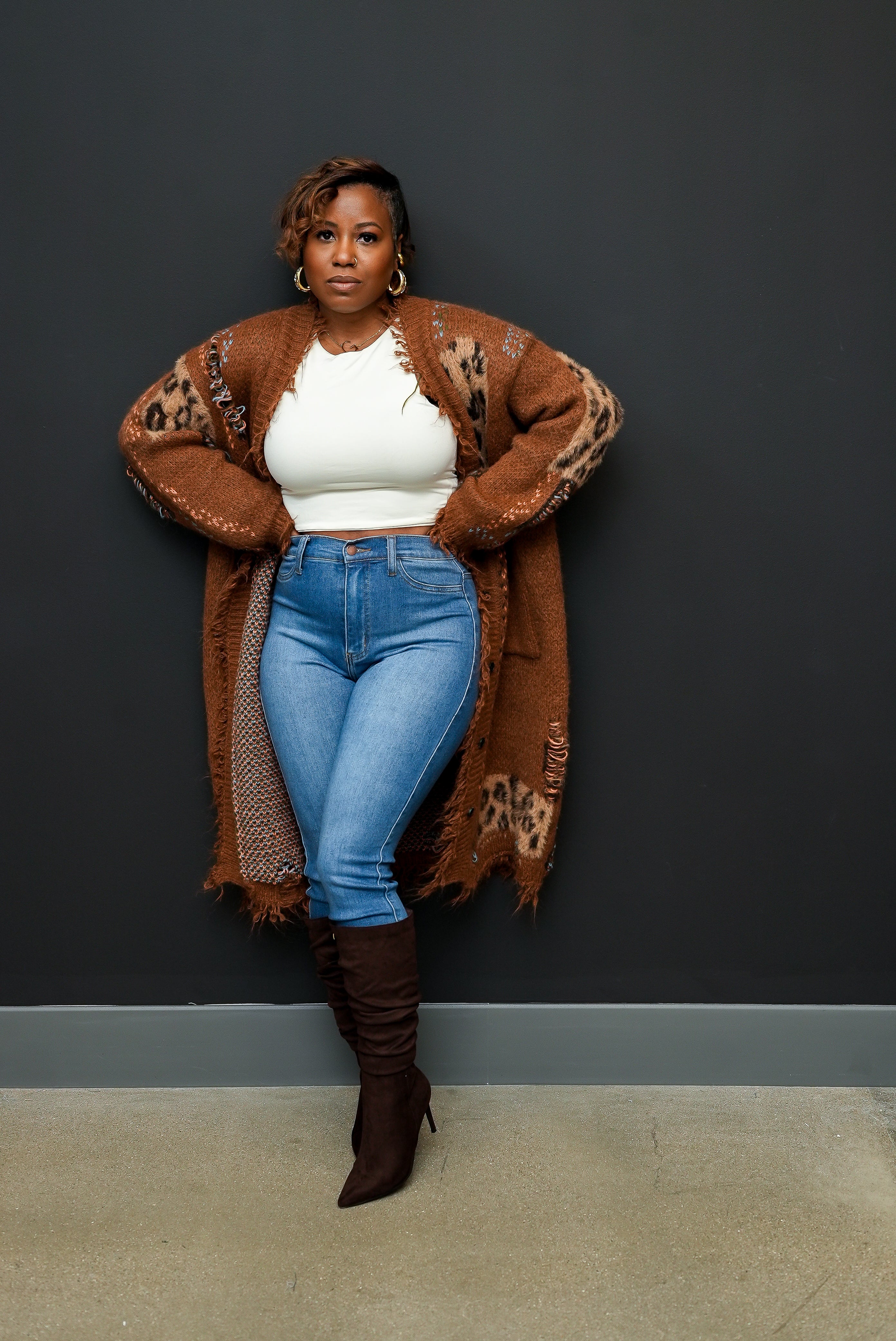 Savanna Luxe Duster (Brown)