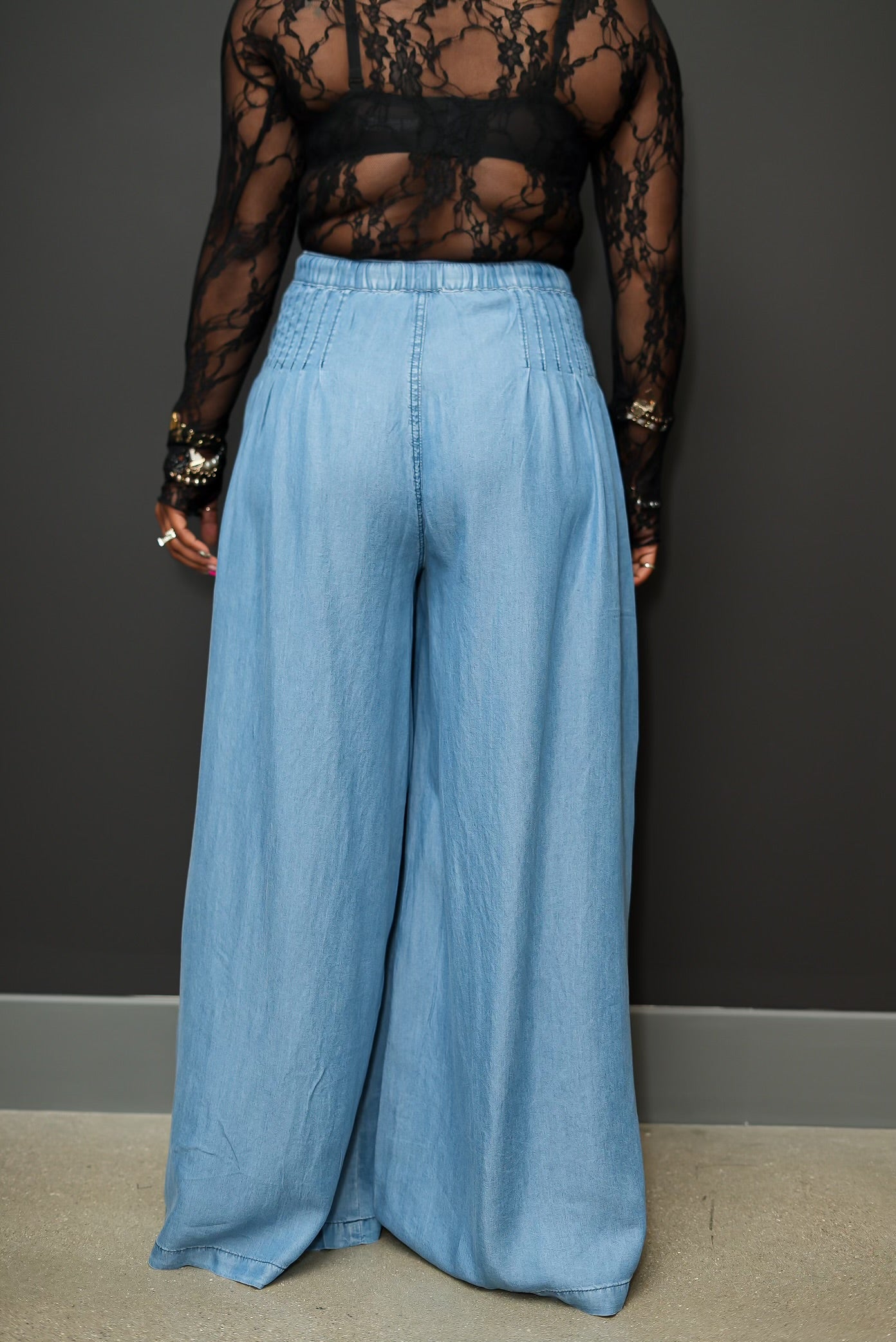 Denim Flirt Palazo Pants