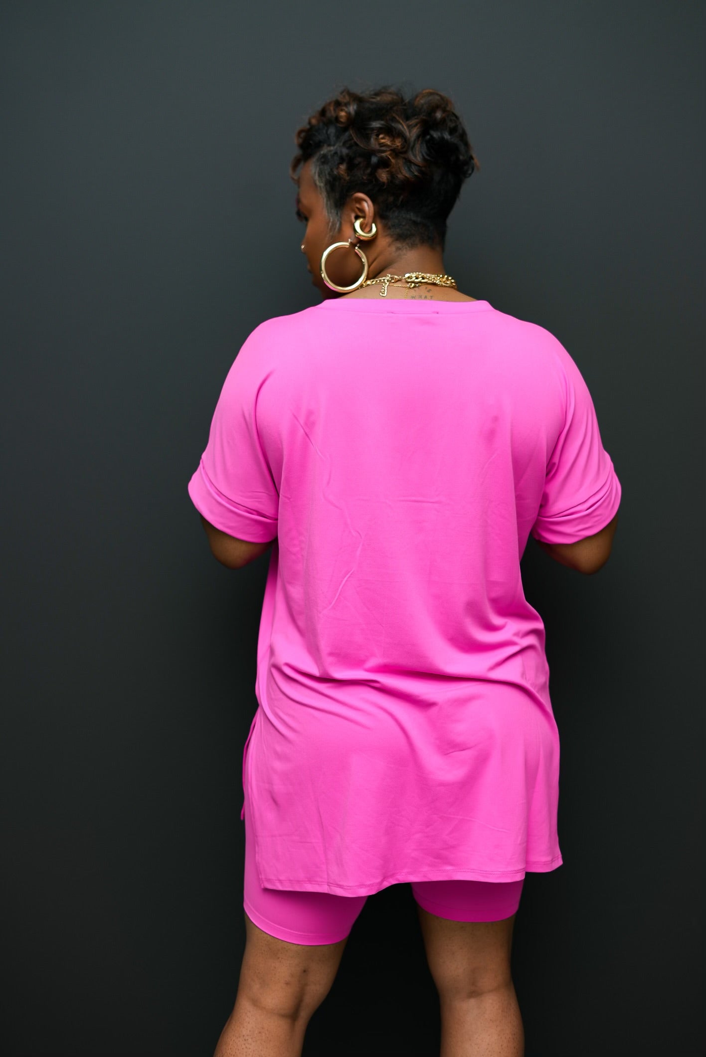 Short Errand Set (Hot Pink)