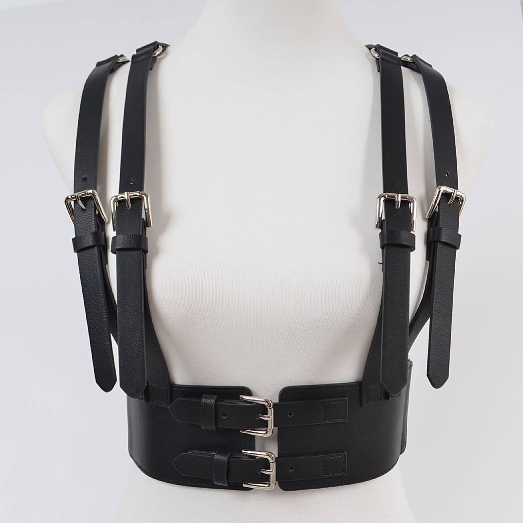 Women's Dual Buckle Stretchy Suspend Belt