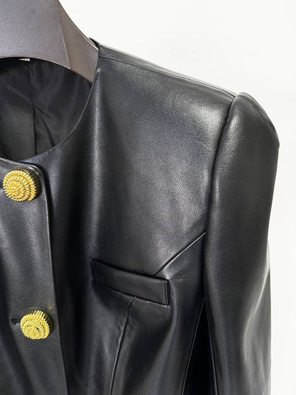 Golden Leather Jacket