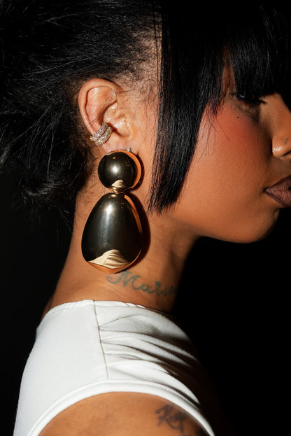 Bold Gold Drop Earrings