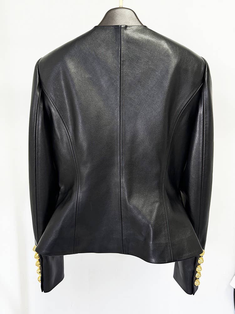 Golden Leather Jacket